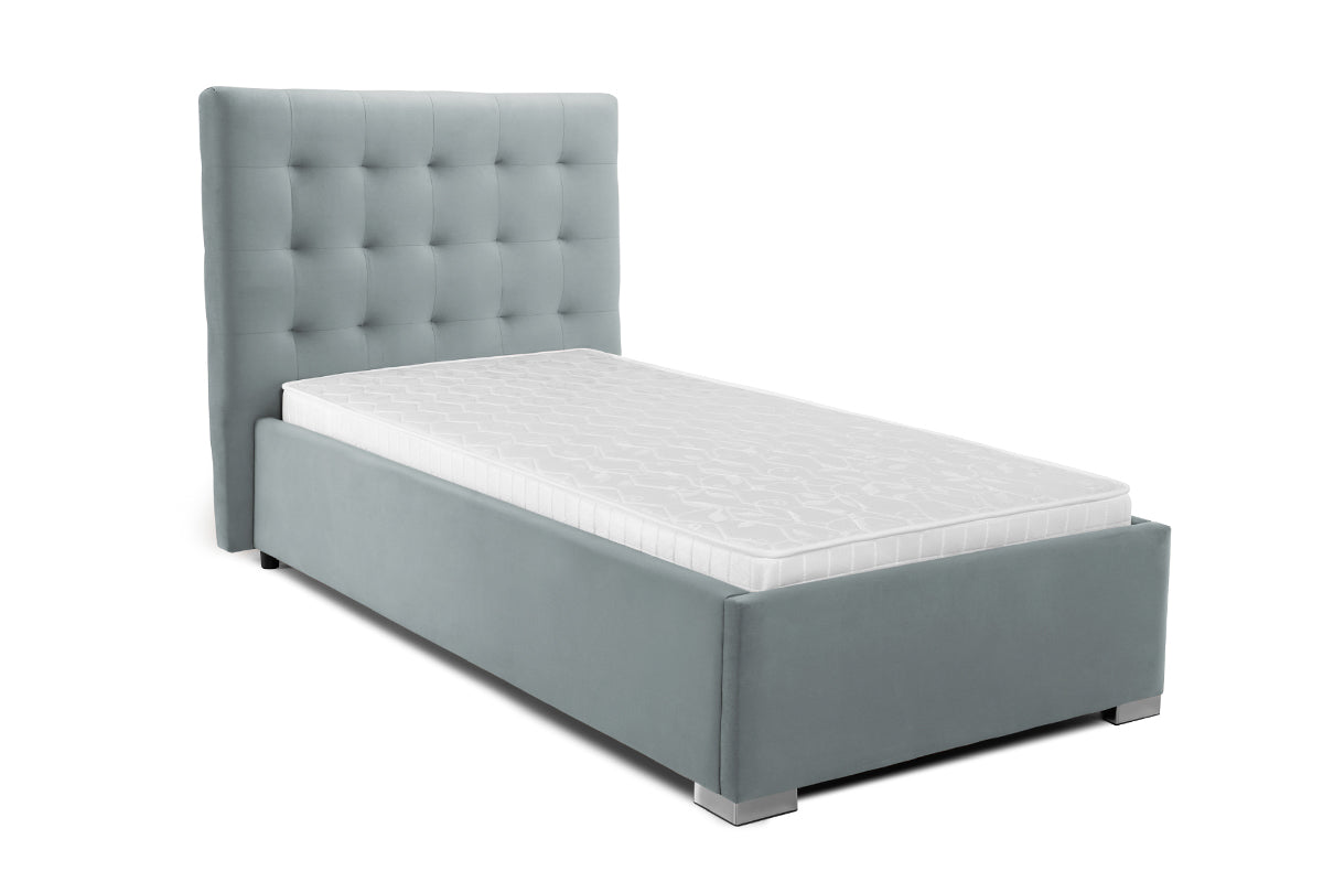 Pat Tapițat Strasbourg, cu somieră rabatabilă și ladă de depozitare