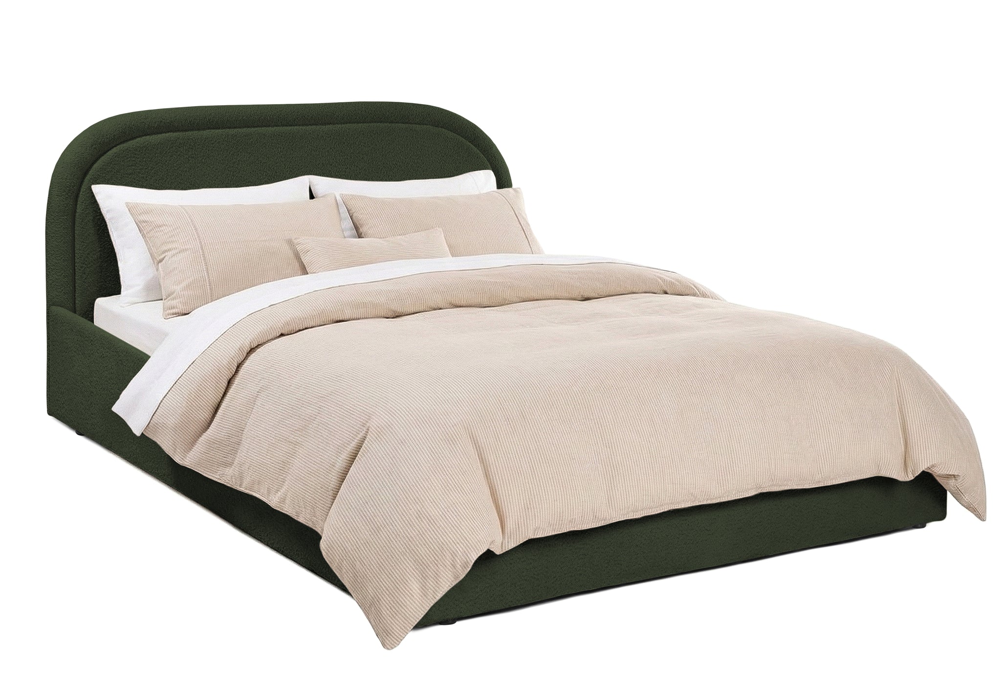 Pat Tapițat Cloud, cu somieră rabatabilă și ladă de depozitare