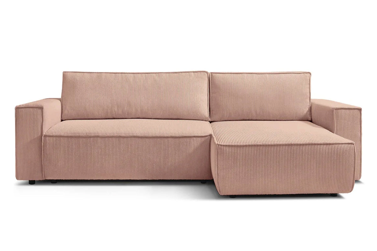 Coltar Extensibil 3 locuri Cloud, cu lada de depozitare, 275x145x85 cm - Prestigehome.ro - Coltar - Prestige - #color_Roz-Fjord