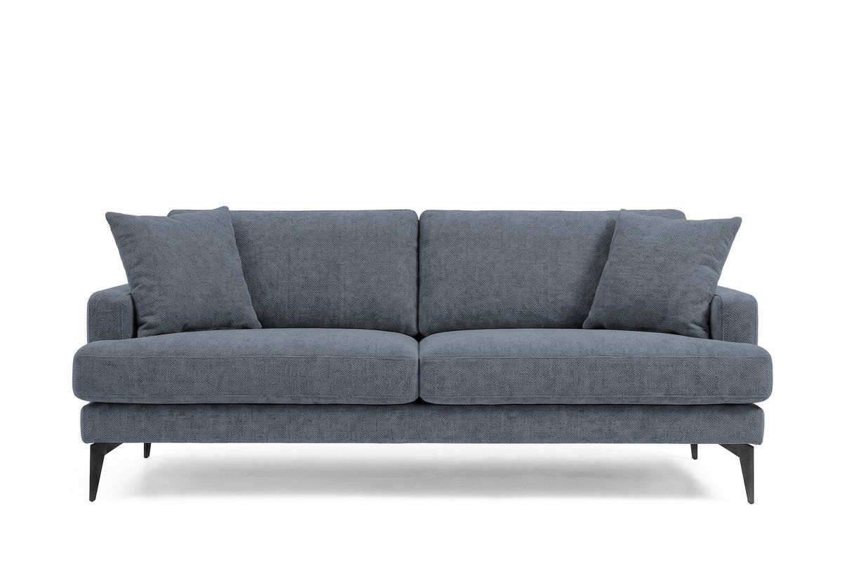 Colțar Fix AZURRO, cu ladă de depozitare, 280x90/180x85 cm - Prestigehome.ro - Colțar - Prestige #color_Albastru-Mystery
