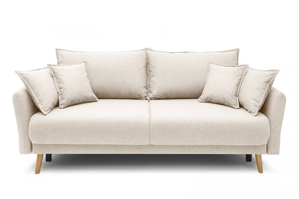 Canapea Extensibilă 3 locuri JULIET, cu ladă de depozitare, 215x88x95 cm - Prestigehome.ro - Canapea - Prestige #color_Crem-Loft