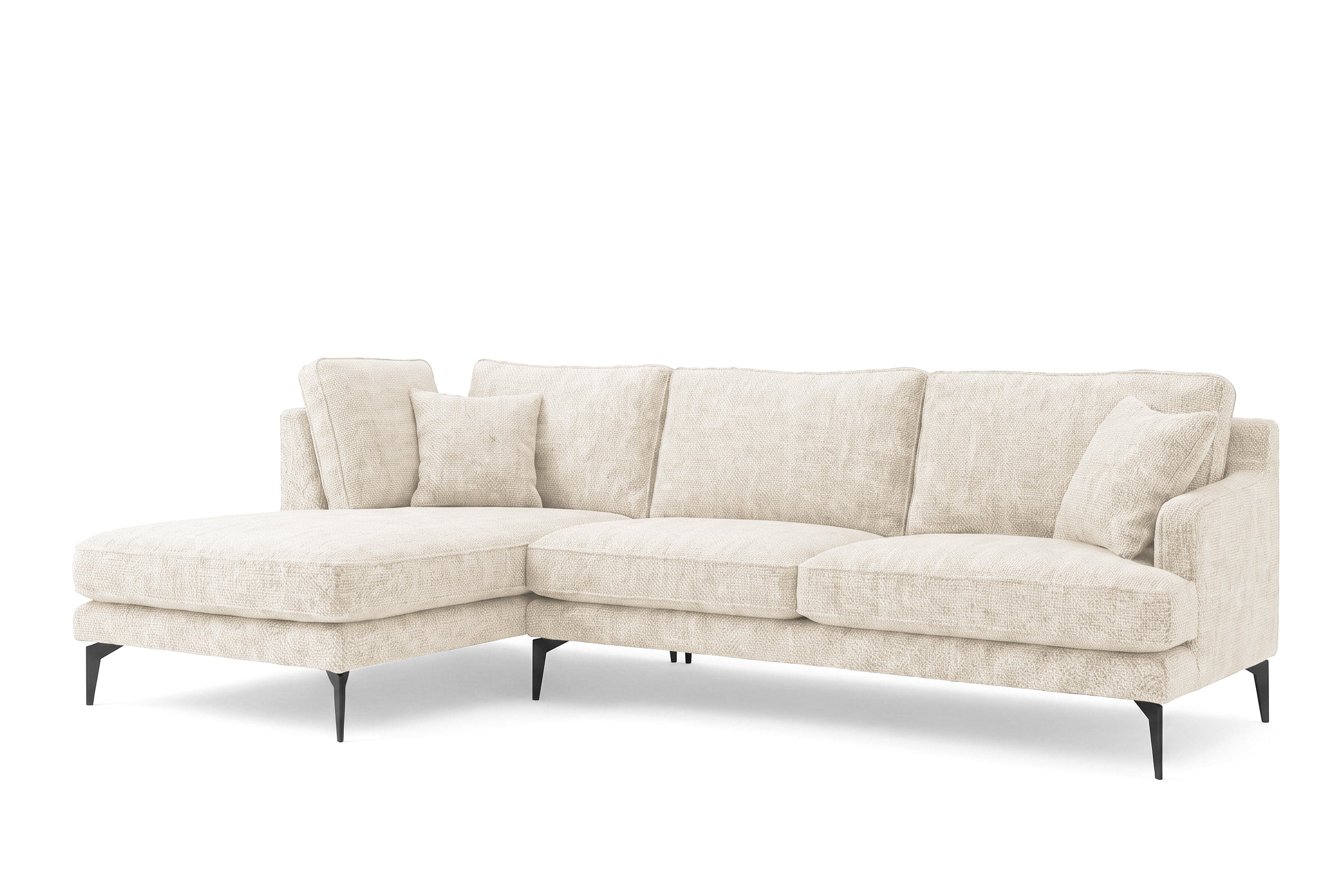 Colțar Fix AZURRO, cu ladă de depozitare, 280x90/180x85 cm - Prestigehome.ro - Colțar - Prestige #color_Crem-Mystery