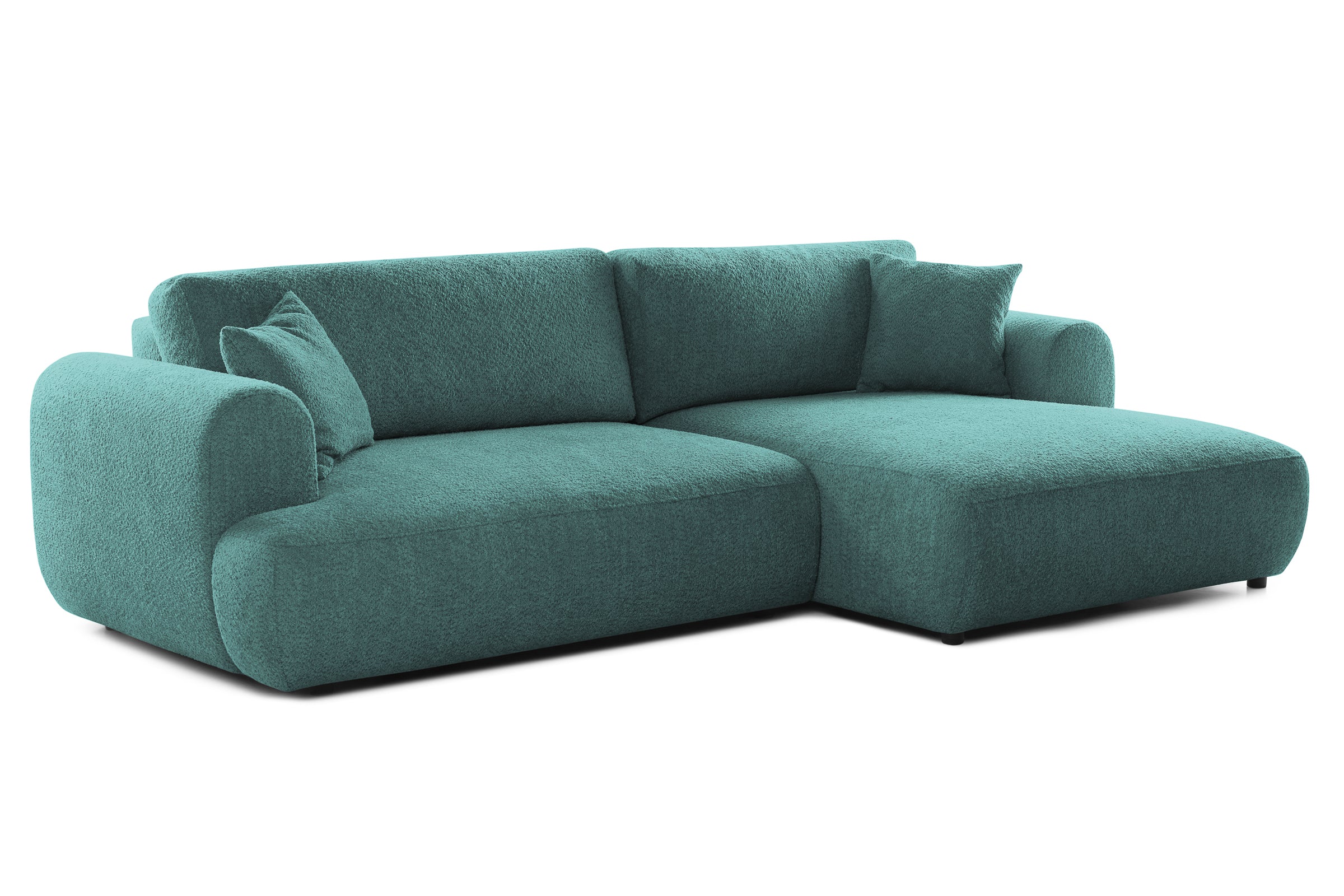 Colțar Extensibil 3 locuri NOA, cu ladă de depozitare, 270x155x80 cm, #color_Albastru-Anthology