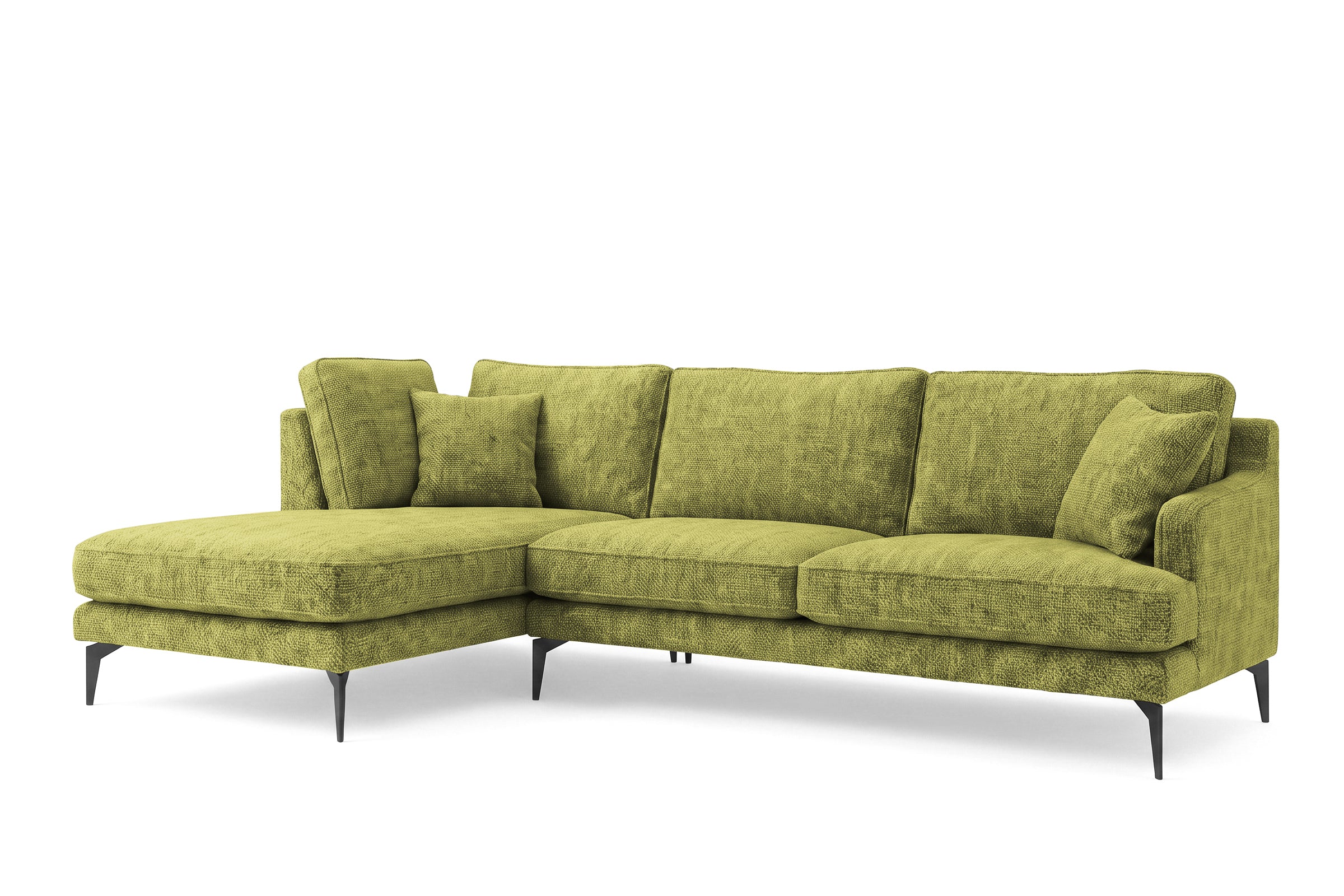 Colțar Fix AZURRO, cu ladă de depozitare, 280x90/180x85 cm - Prestigehome.ro - Colțar - Prestige #color_Verde-Olive-Mystery