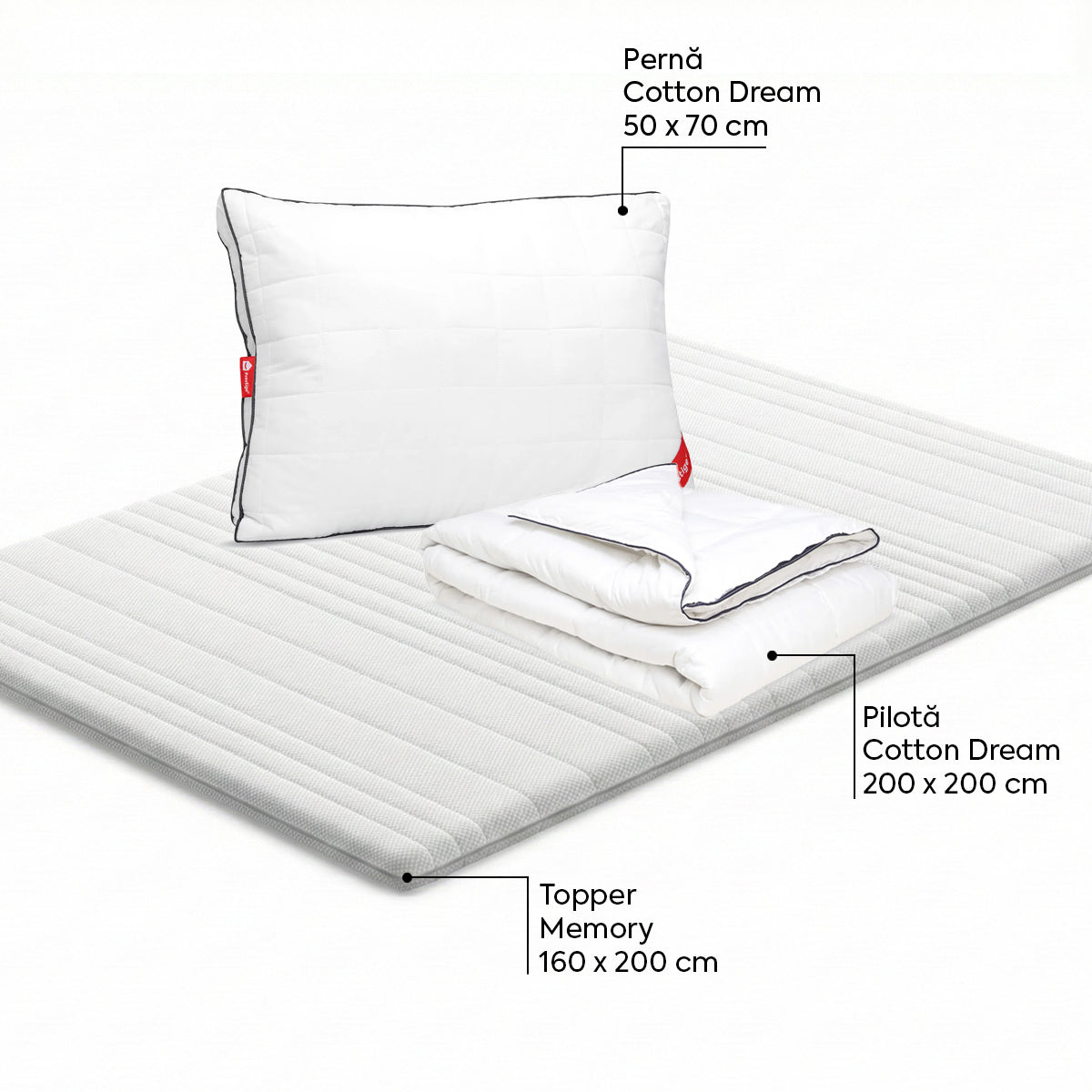 Set Topper Memory 160 x 200 Dream