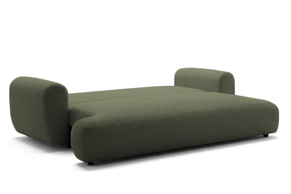 Canapea Extensibilă 3 locuri NOA, cu ladă depozitare, 244x108x80 cm, #color_Verde-Anthology