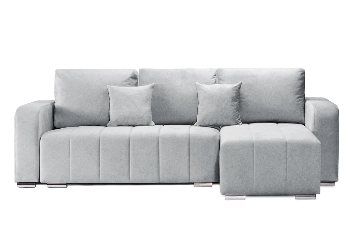 Colțar Extensibil DIEGO, cu lada depozitare, sezlong interschimbabil, 230x190x93cm, Prestigehome.ro, #color_Gri-Deschis-Whisper