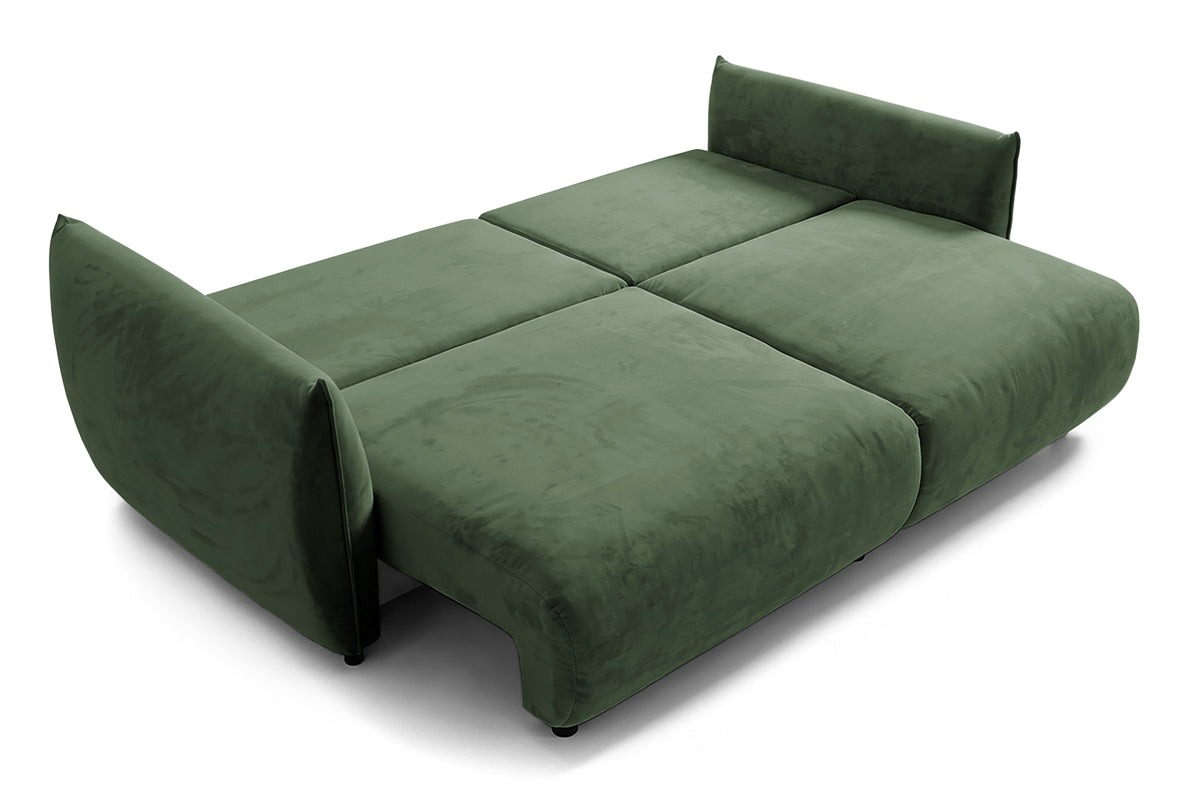 Canapea Extensibilă 3 locuri OSAKA, cu ladă depozitare, 238x110x90 cm #color_Verde-Havana