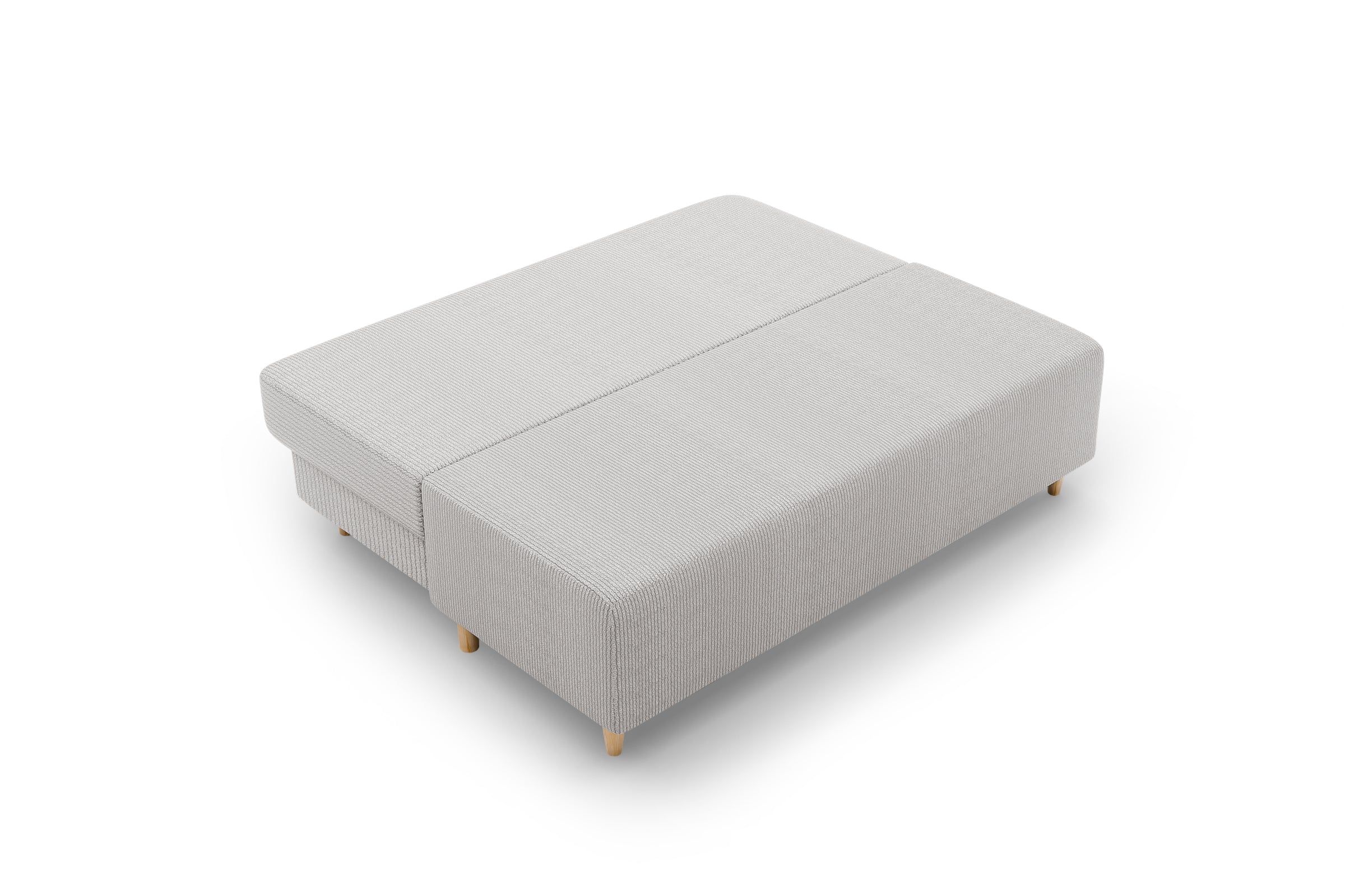 Canapea Extensibilă 3 locuri CANDY, cu ladă de depozitare, 190x95x100 cm, Gri - Outlet