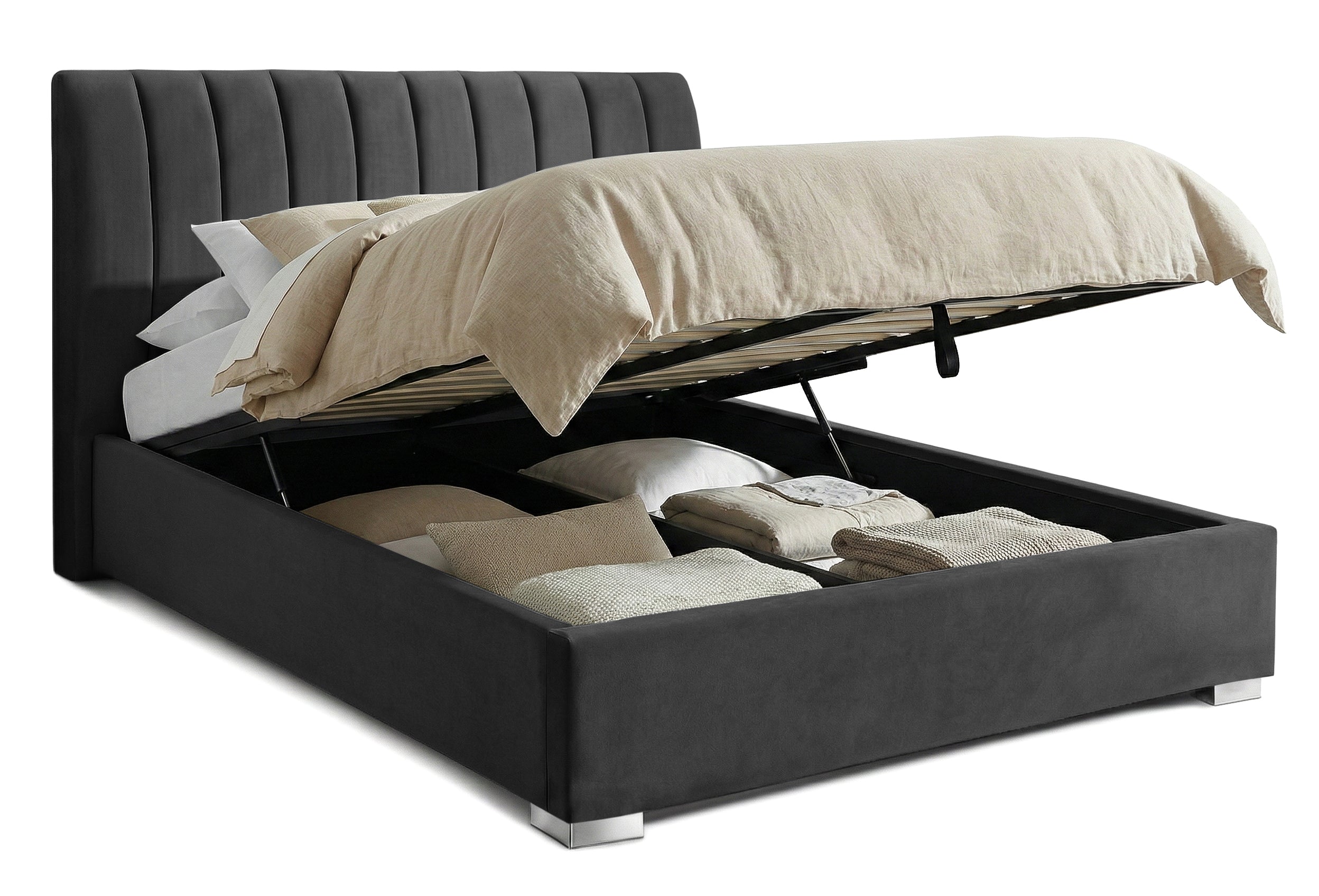 Pat Tapitat Santiago, cu Lada Rabatabil, Prestigehome.ro, Prestige, #Color_swing-antracit