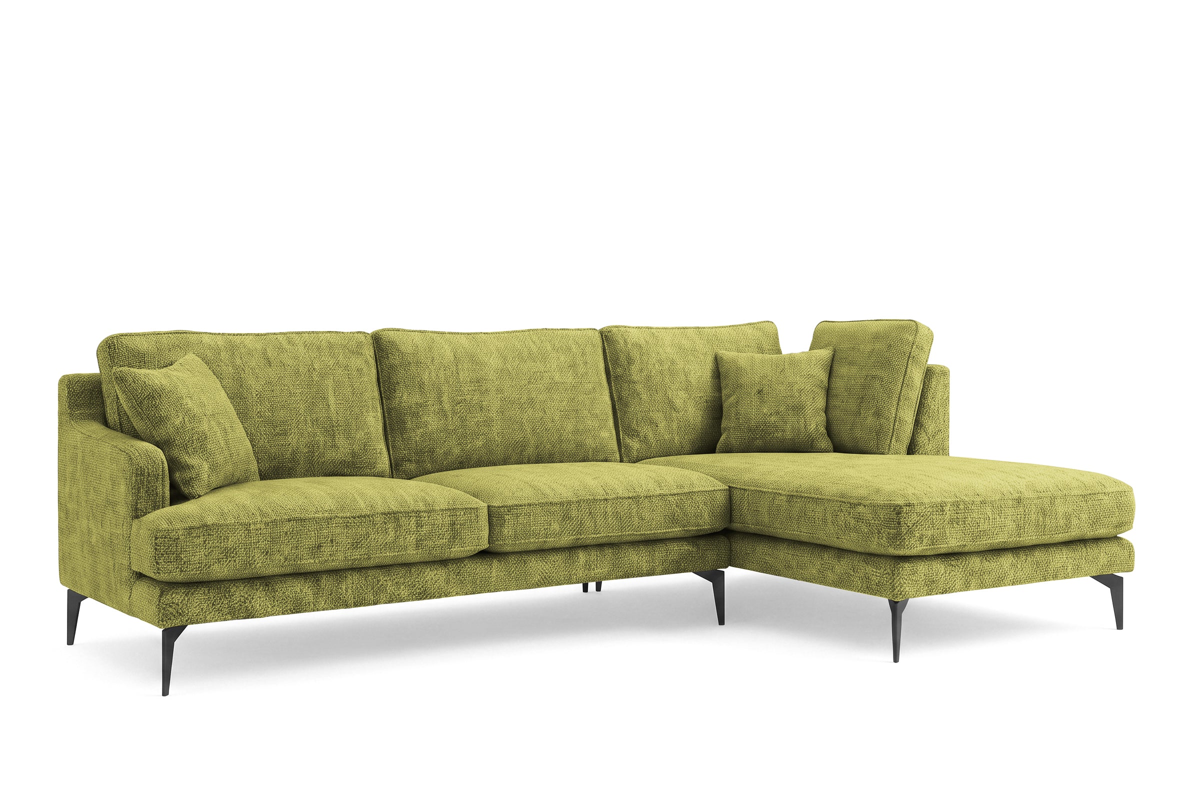 Colțar Fix AZURRO, cu ladă de depozitare, 280x90/180x85 cm - Prestigehome.ro - Colțar - Prestige #color_Verde-Olive-Mystery