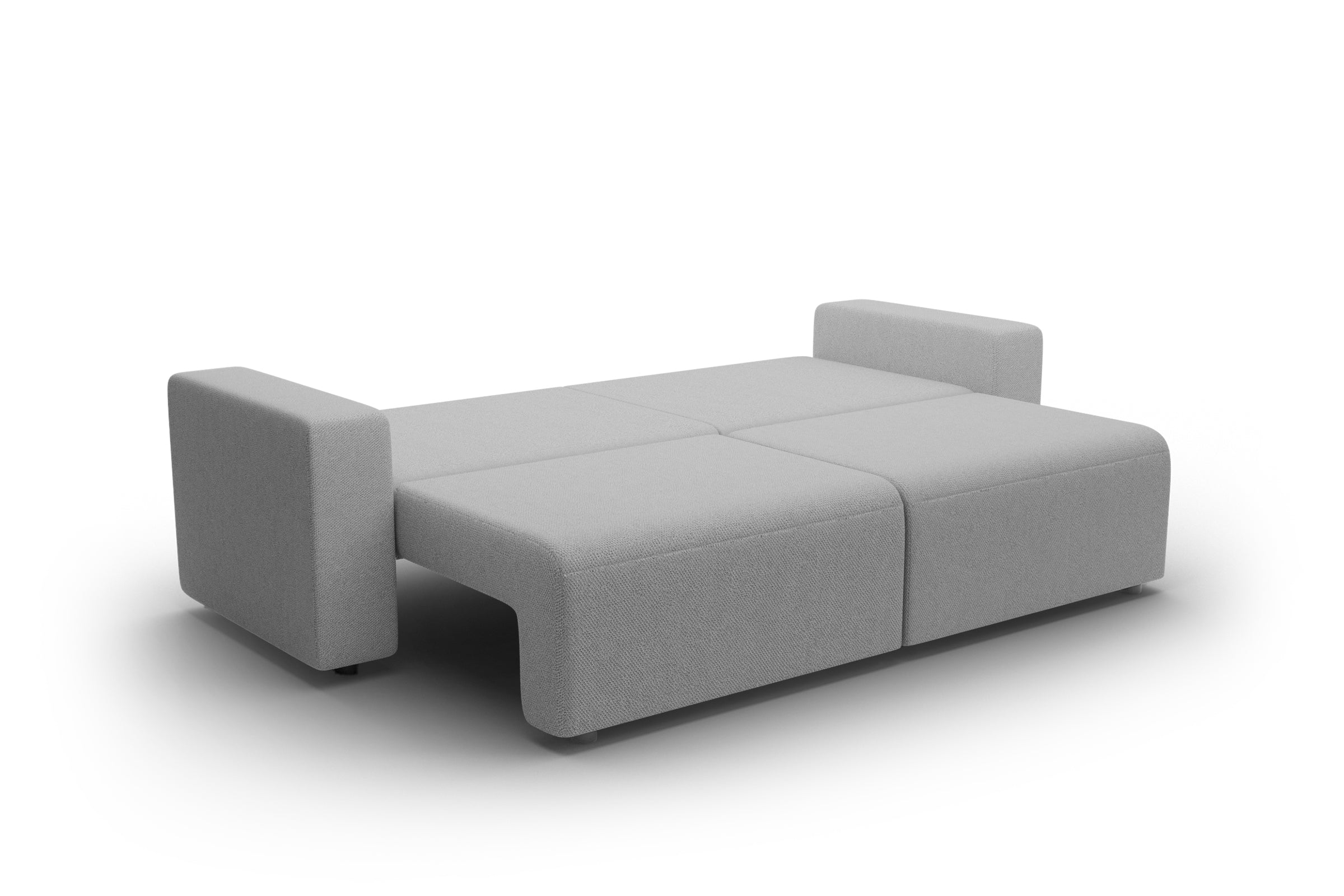 Canapea Extensibilă 3 locuri LIVIGNO, cu ladă de depozitare, 235x93x100 cm, gri - Outlet