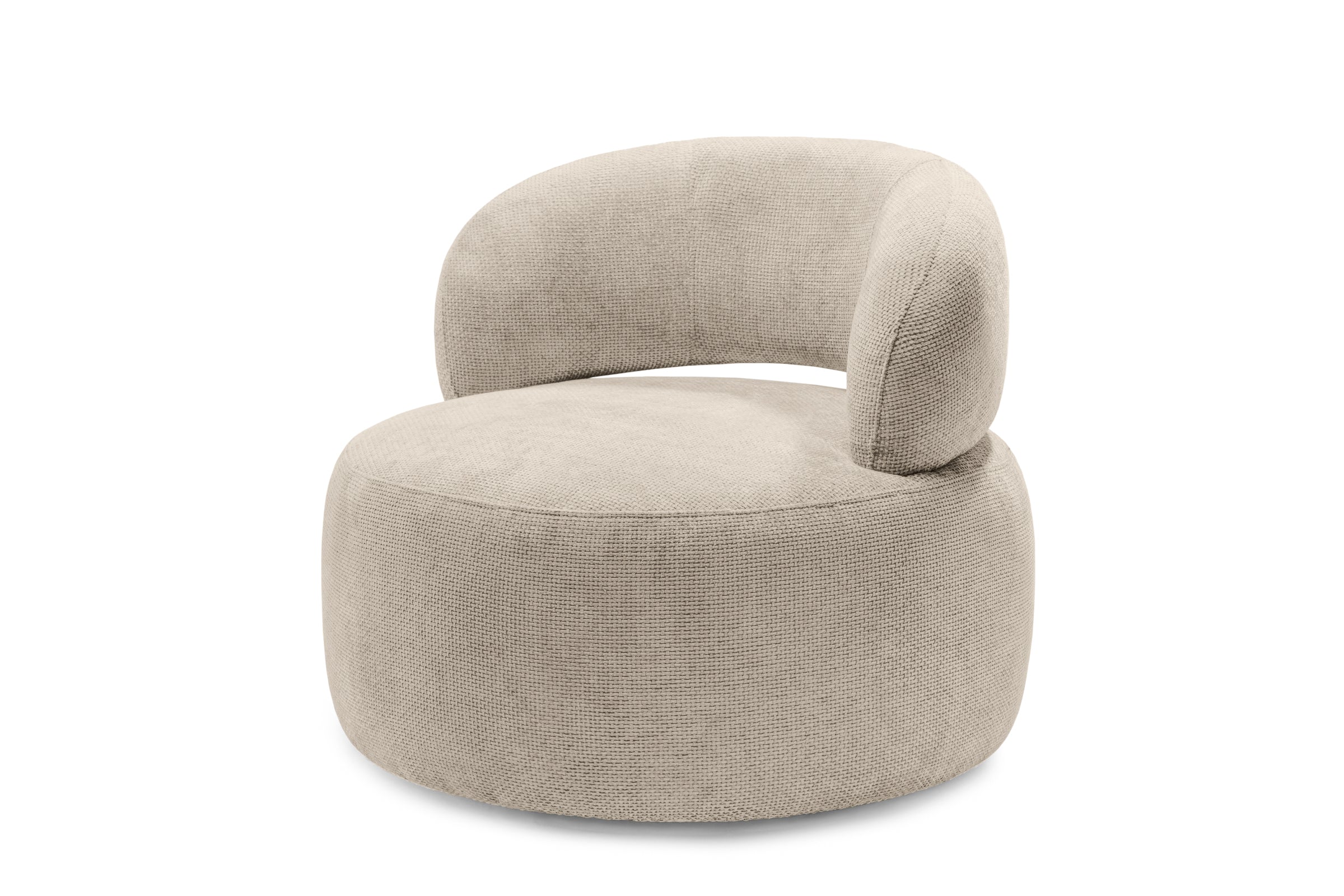 Fotoliu Moon, tetieră reglabilă, suport lombar, #color_Crem-Eden