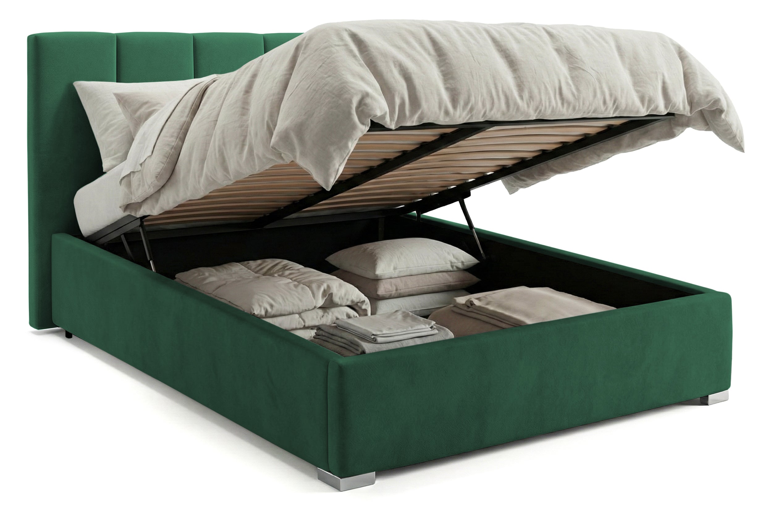 Pat Tapitat Luna, cu Lada Rabatabil, Prestigehome.ro, Prestige, #color_swing-verde