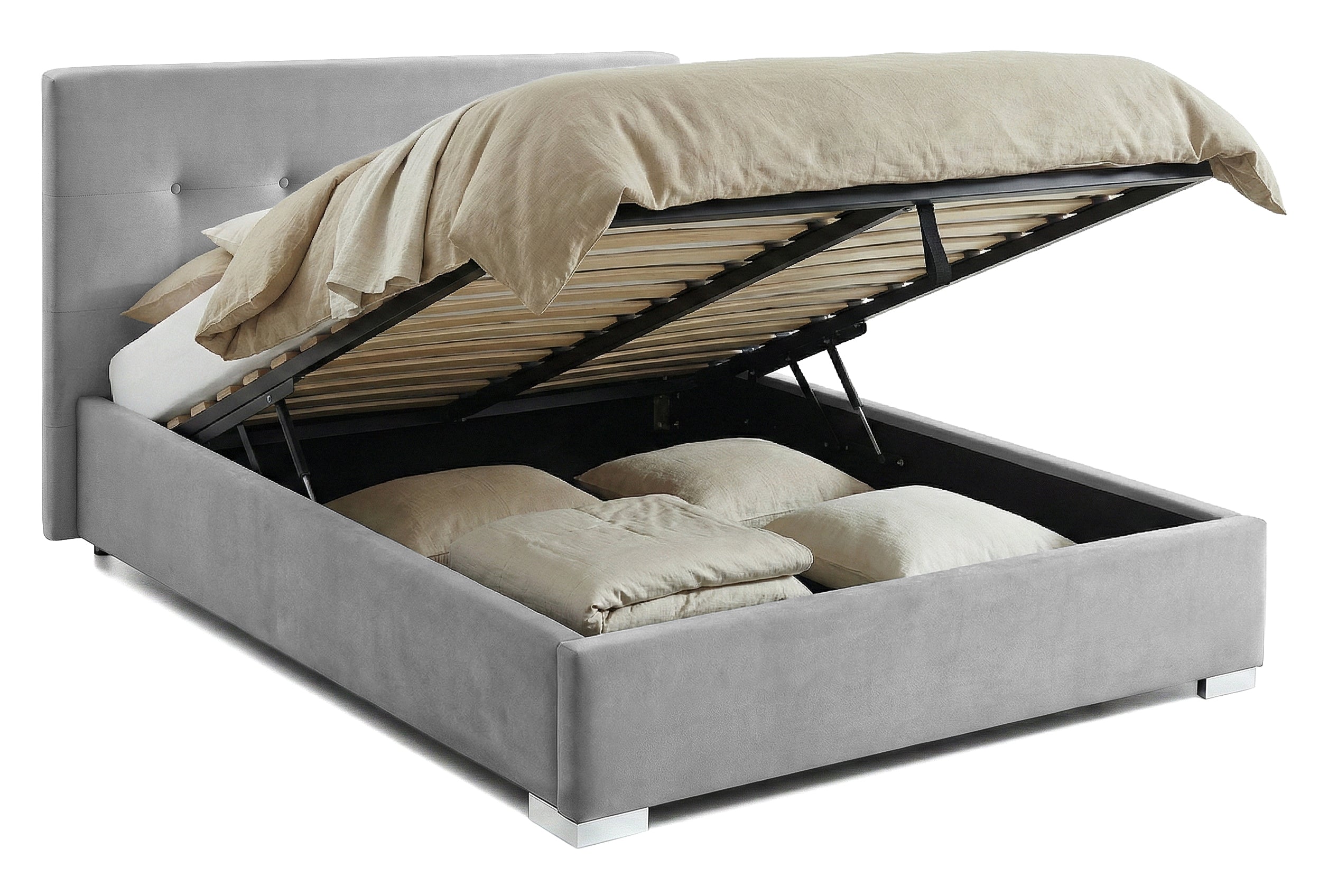 Pat Tapitat Lille, cu Lada Rabatabil, Prestigehome.ro, Prestige, #Color_swing-gri