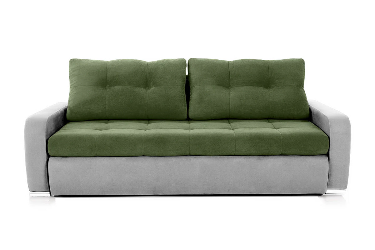 Canapea Extensibilă 3 locuri  VENETIA, cu ladă de depozitare, 220x100x90 cm, #color_Verde-Gri-Deschis-Enjoy