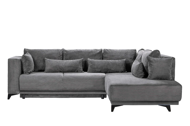 Colțar Extensibil NOMAD, cu ladă de depozitare, variante stânga/dreapta 280x215x90 cm