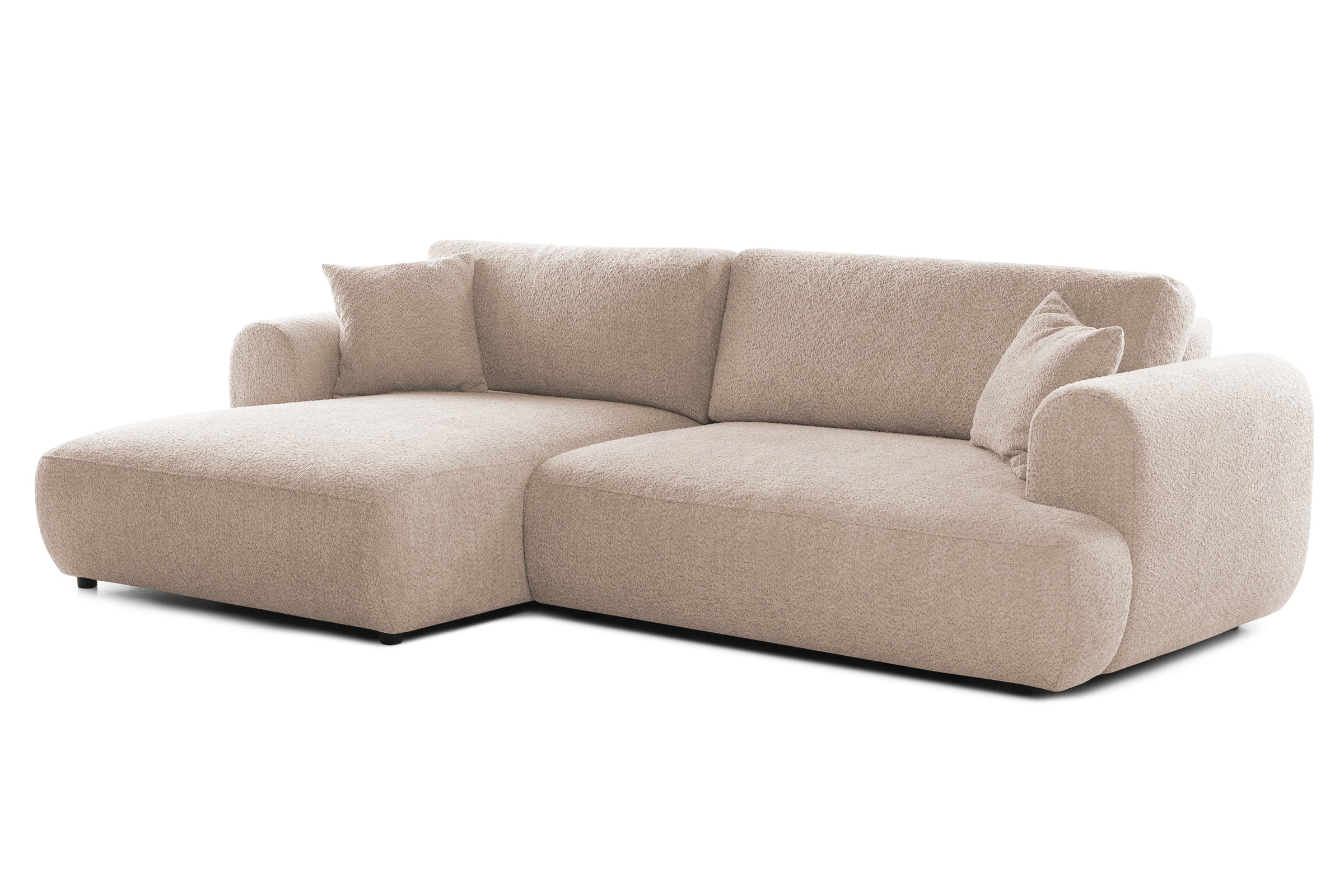 Colțar Extensibil 3 locuri NOA, cu ladă de depozitare, 270x155x80 cm, #color_Bej-Anthology