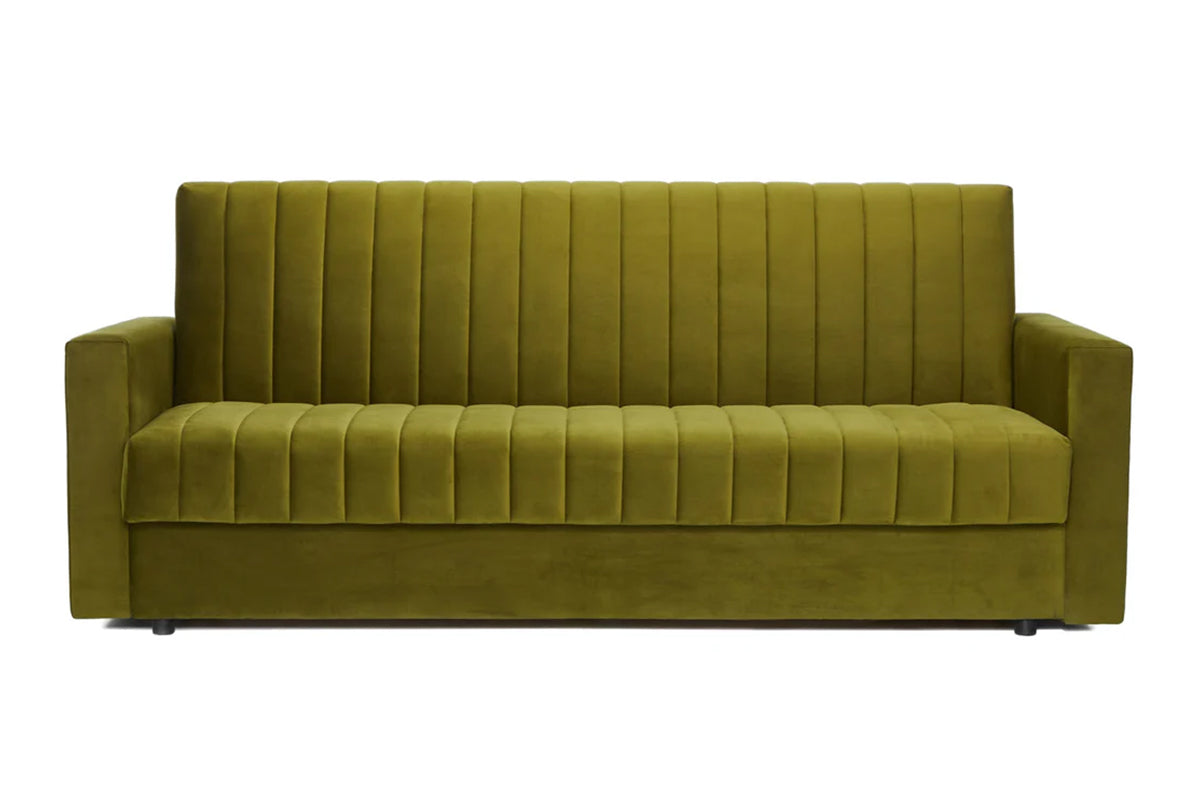 Canapea Extensibilă 3 locuri EMERALD, cu ladă de depozitare, 215x70x90 cm