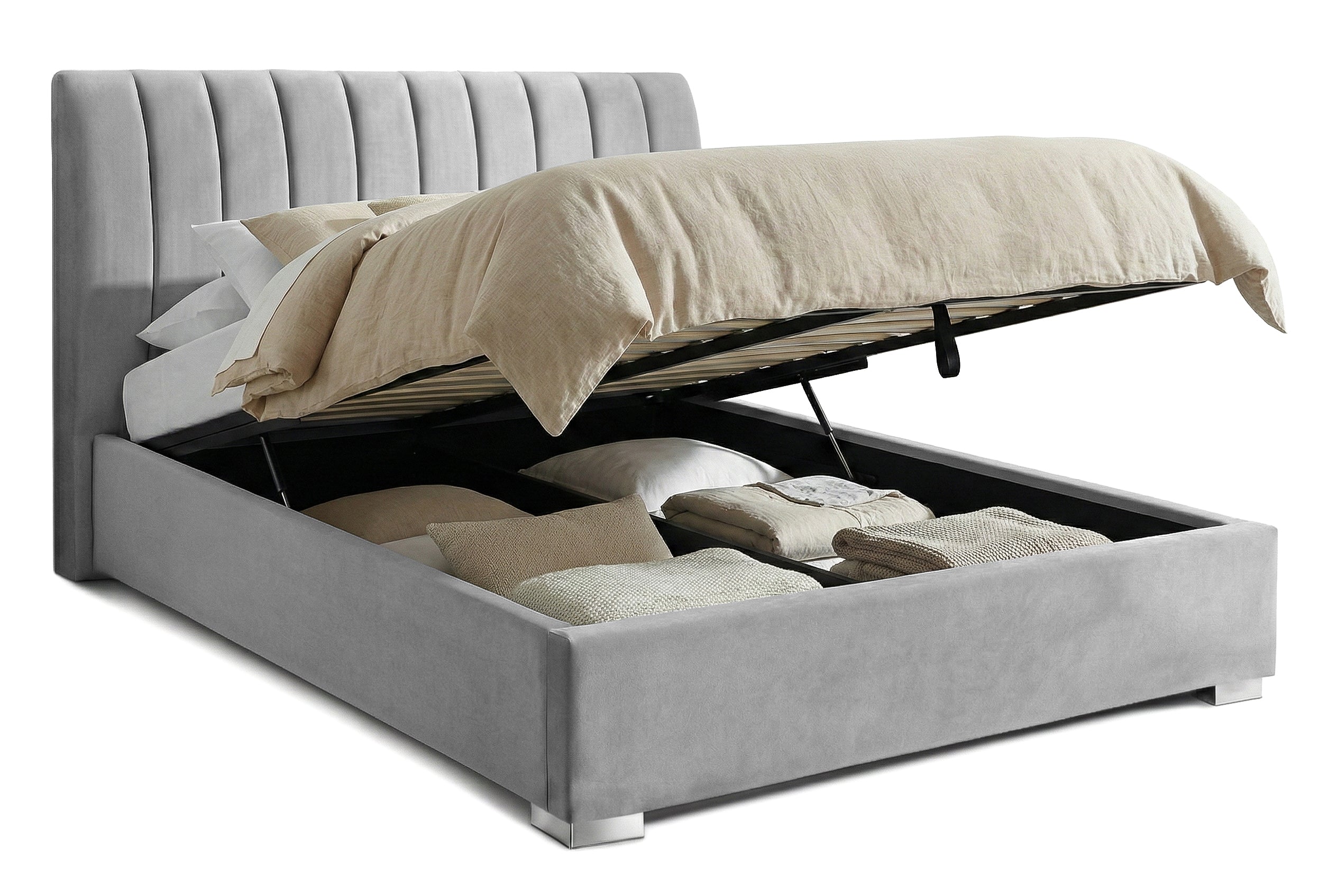 Pat Tapitat Santiago, cu Lada Rabatabil, Verde-Smarald, Prestigehome.ro, Prestige, #Color_swing-gri