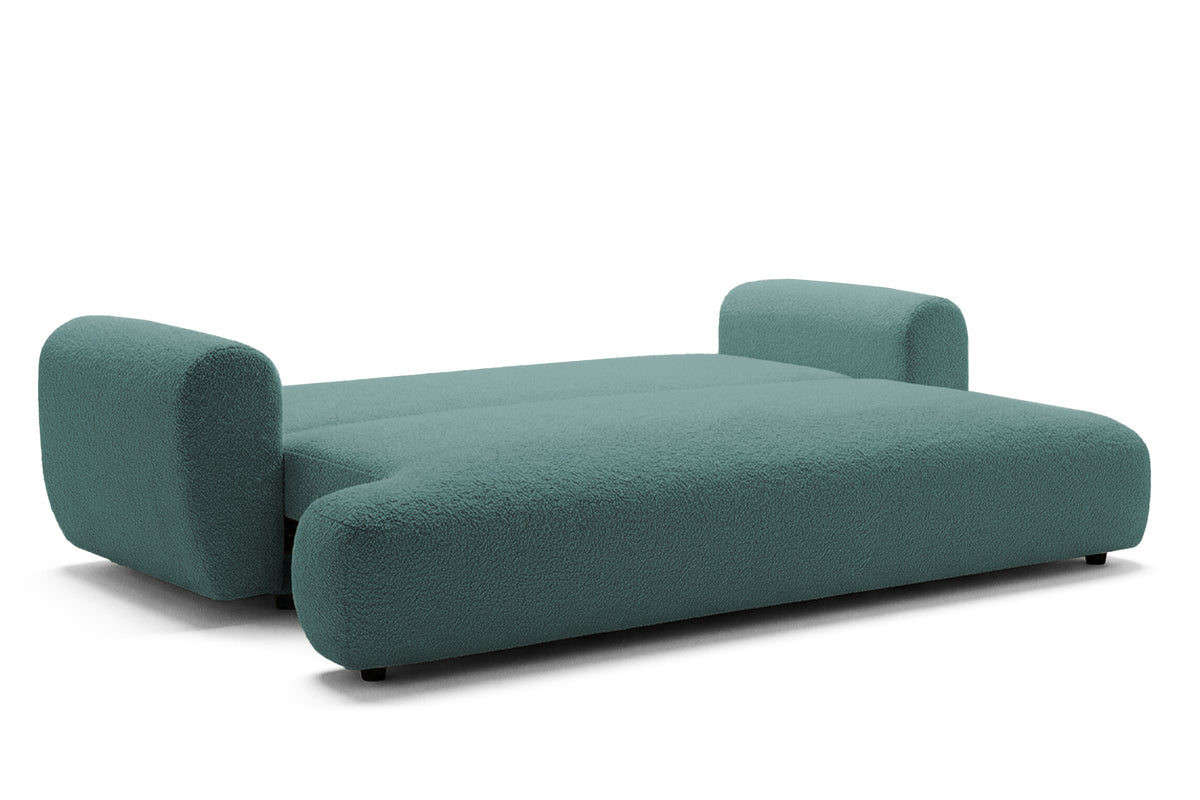 Canapea Extensibilă 3 locuri NOA, cu ladă depozitare, 244x108x80 cm, #color_Albastru-Anthology