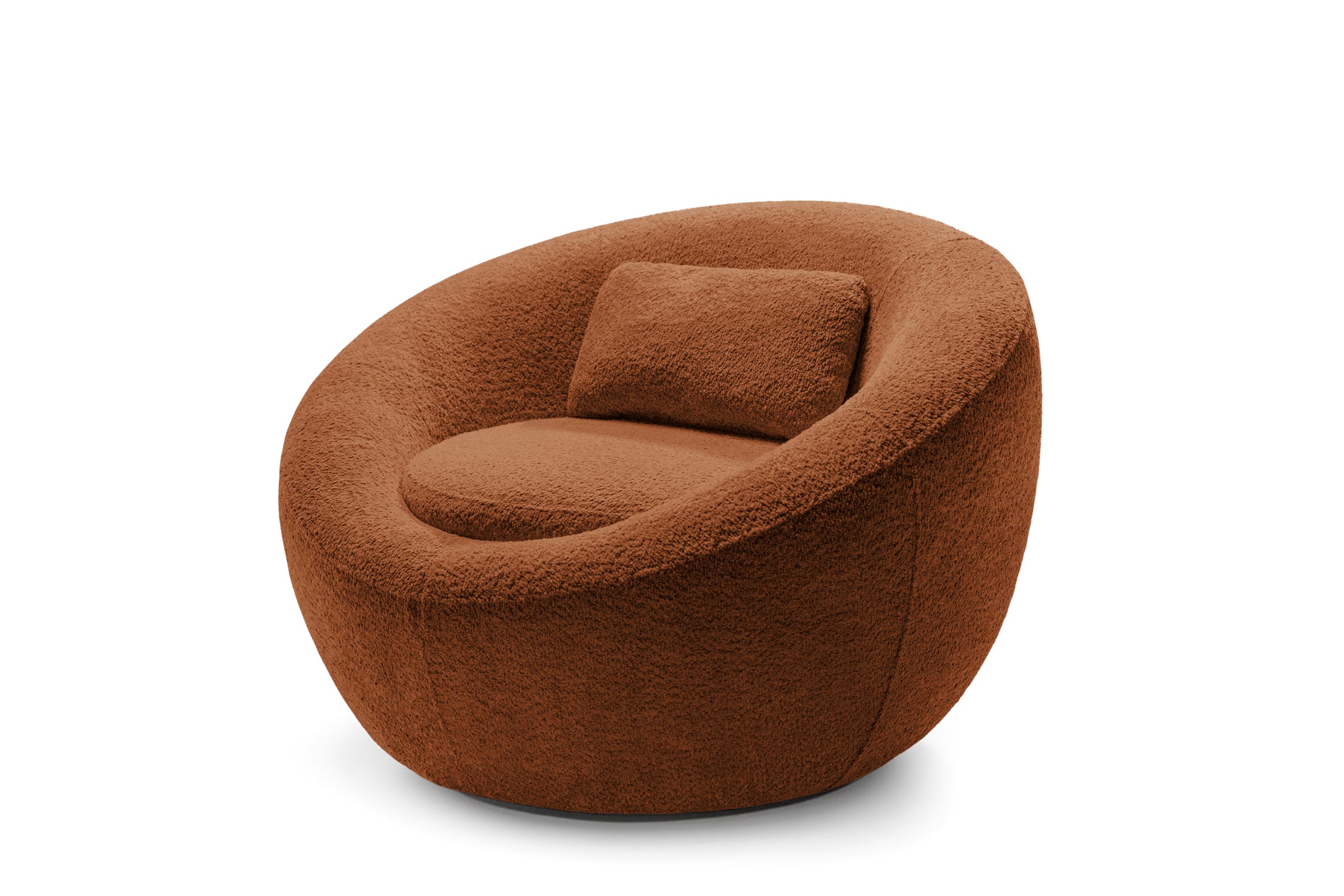 Fotoliu NIDO, suport lombar, 70x70x90 cm, #color_Caramiziu-Anthology