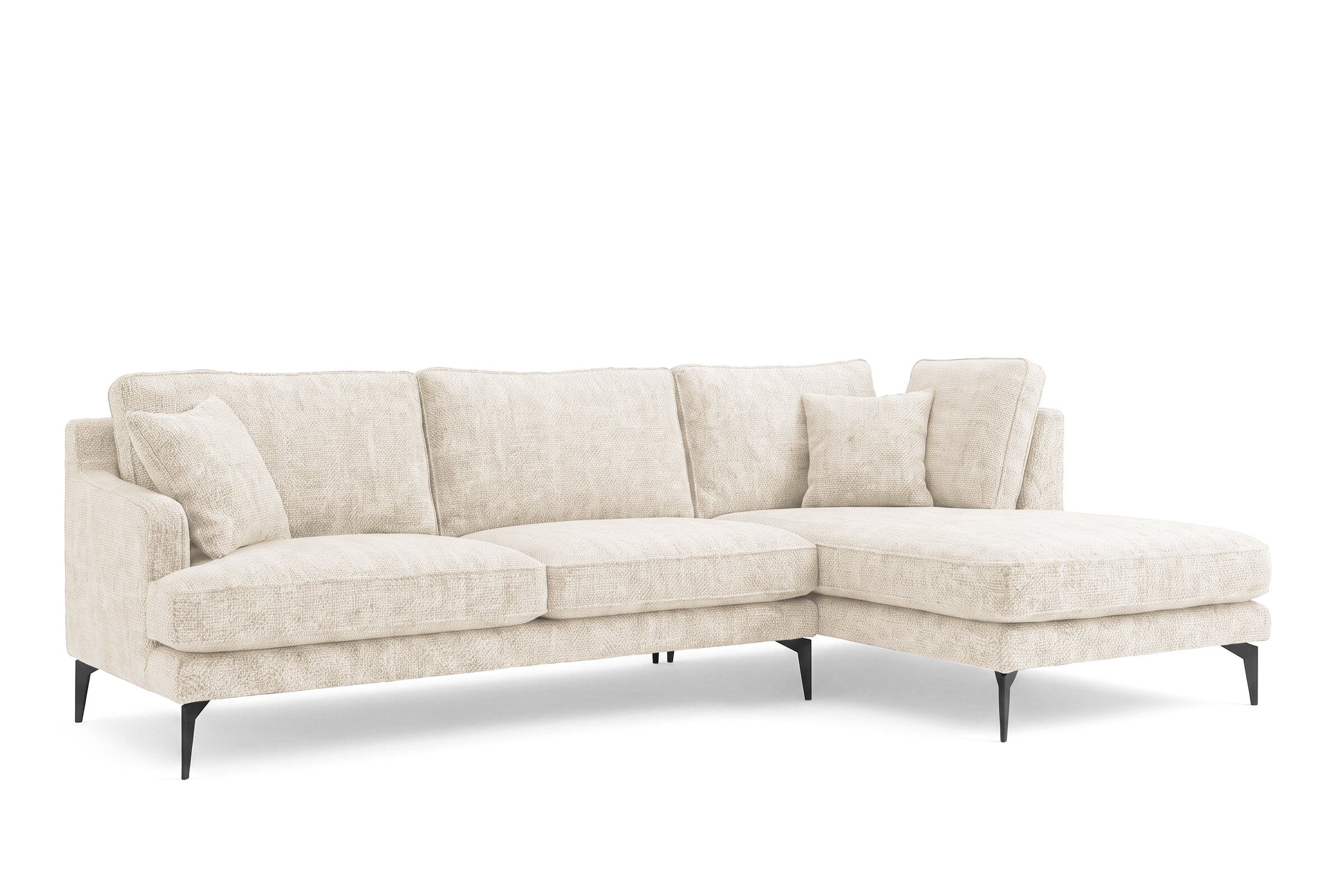 Colțar Fix AZURRO, cu ladă de depozitare, 280x90/180x85 cm - Prestigehome.ro - Colțar - Prestige #color_Crem-Mystery