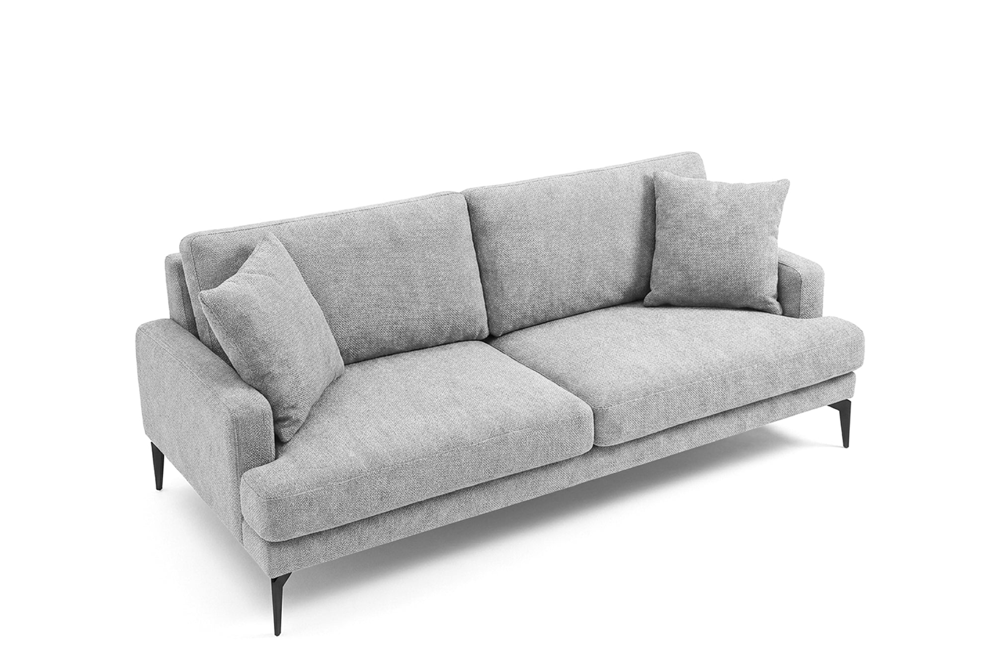 Colțar Fix AZURRO, cu ladă de depozitare, 280x90/180x85 cm - Prestigehome.ro - Colțar - Prestige #color_Gri-Argintiu-Mystery