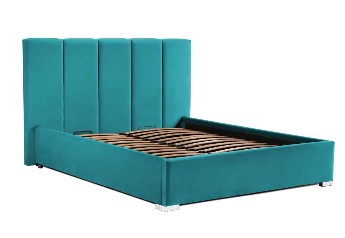 Pat Tapitat Luna, cu Lada Rabatabil, Prestigehome.ro, Prestige, #color_swing-turcoaz