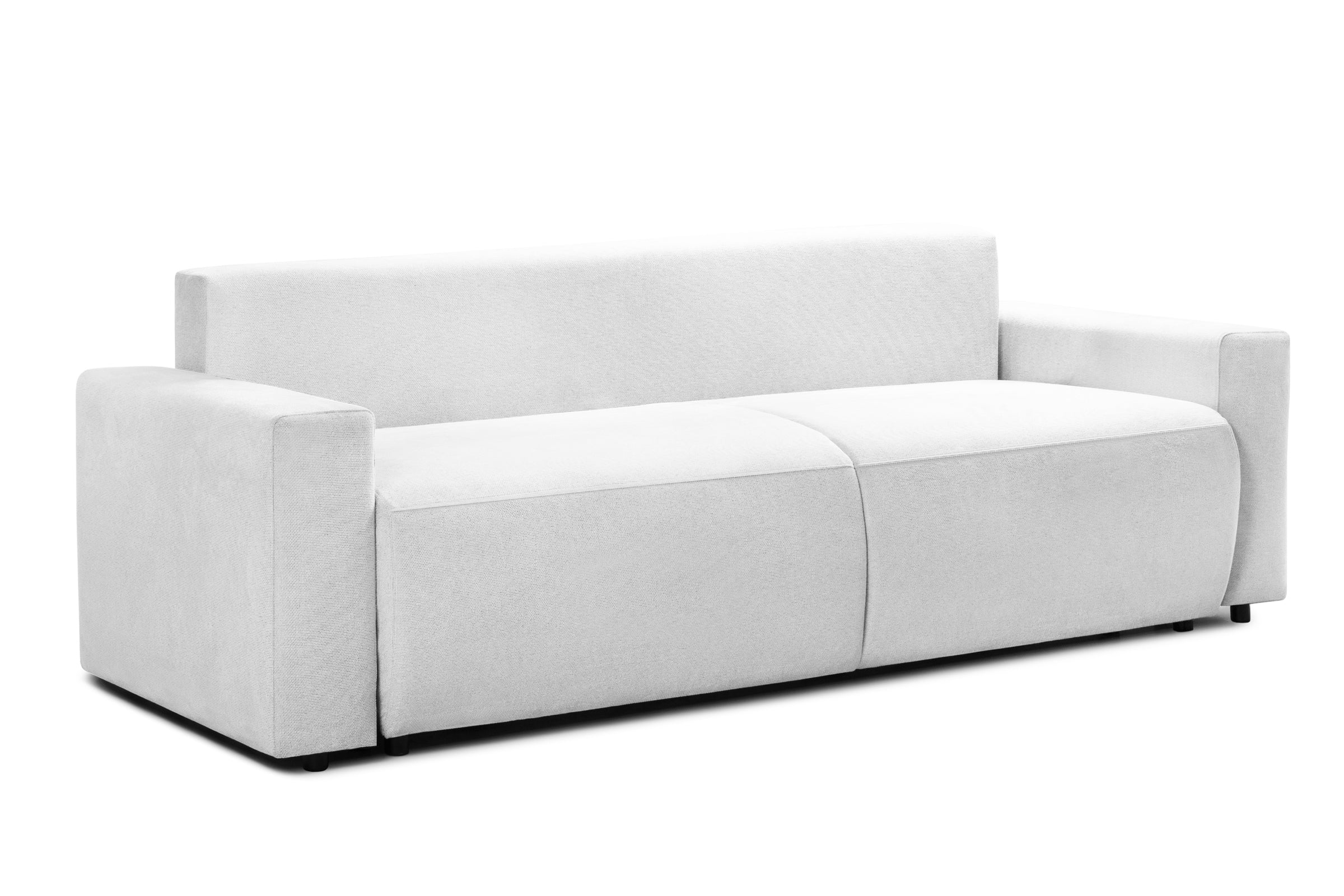 Canapea Extensibilă 3 locuri KENZO, 235x100x93 cm, #color_Gri-Argintiu-Memphis