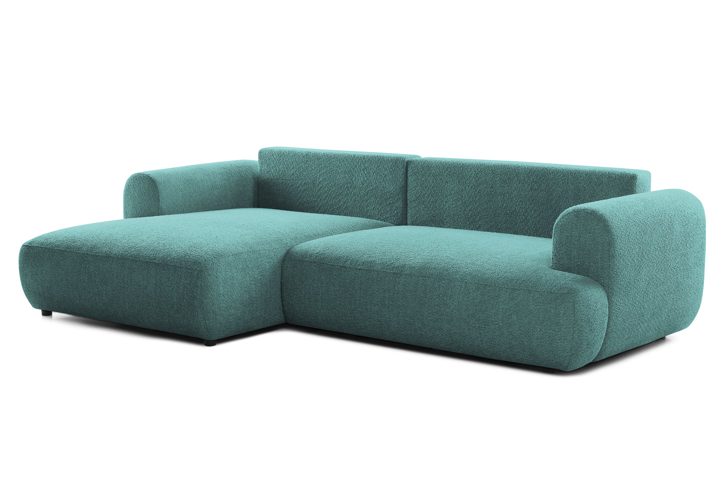 Colțar Extensibil 3 locuri NOA, cu ladă de depozitare, 270x155x80 cm, #color_Albastru-Anthology
