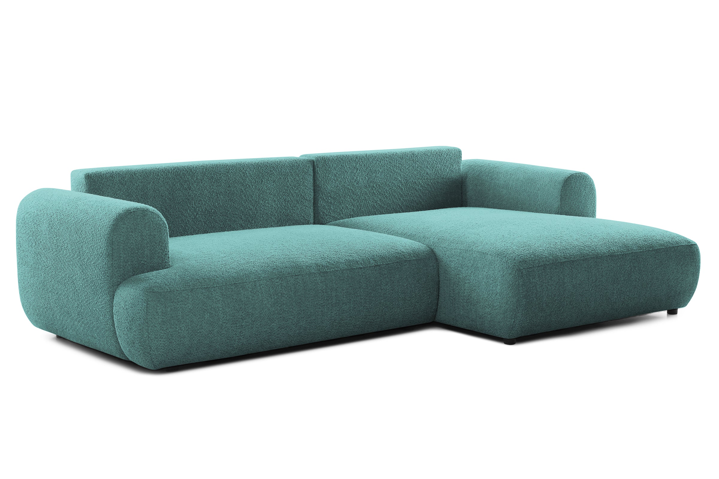 Colțar Extensibil 3 locuri NOA, cu ladă de depozitare, 270x155x80 cm, #color_Albastru-Anthology