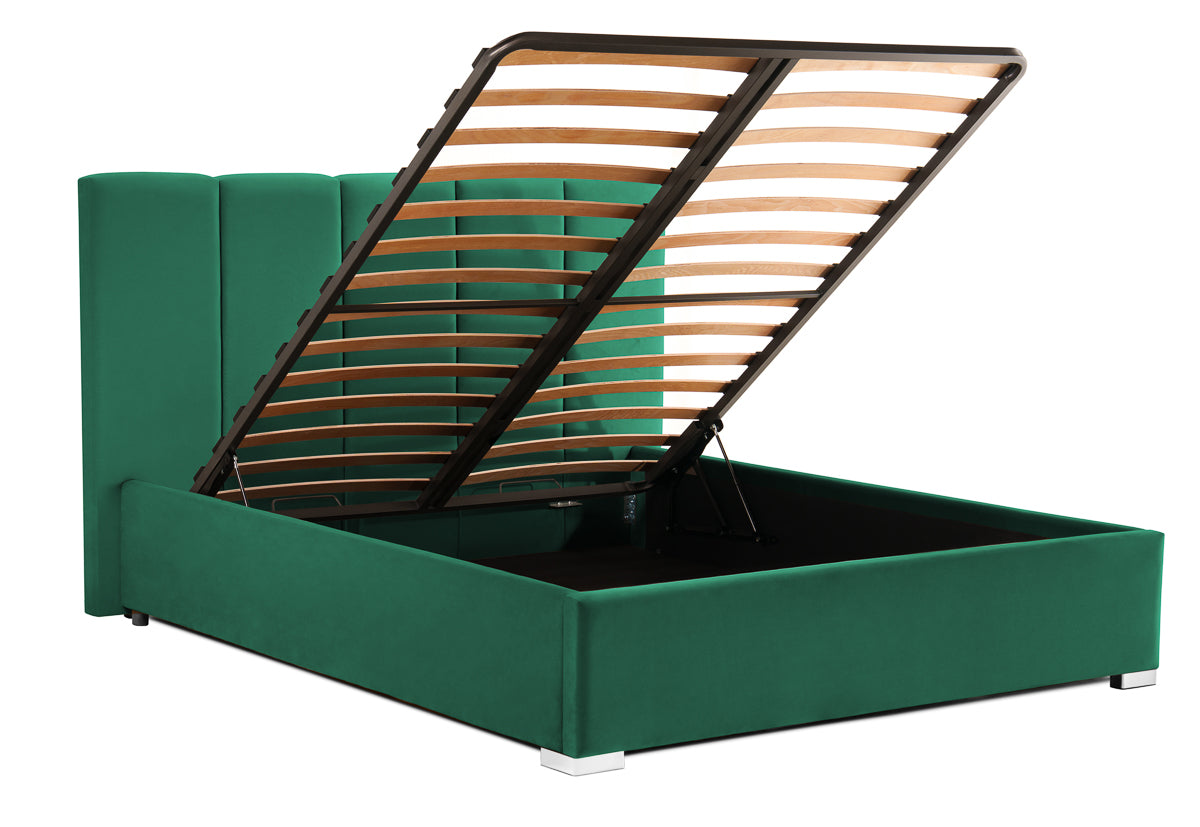 Pat Tapitat Luna, cu Lada Rabatabil, Prestigehome.ro, Prestige, #color_swing-verde