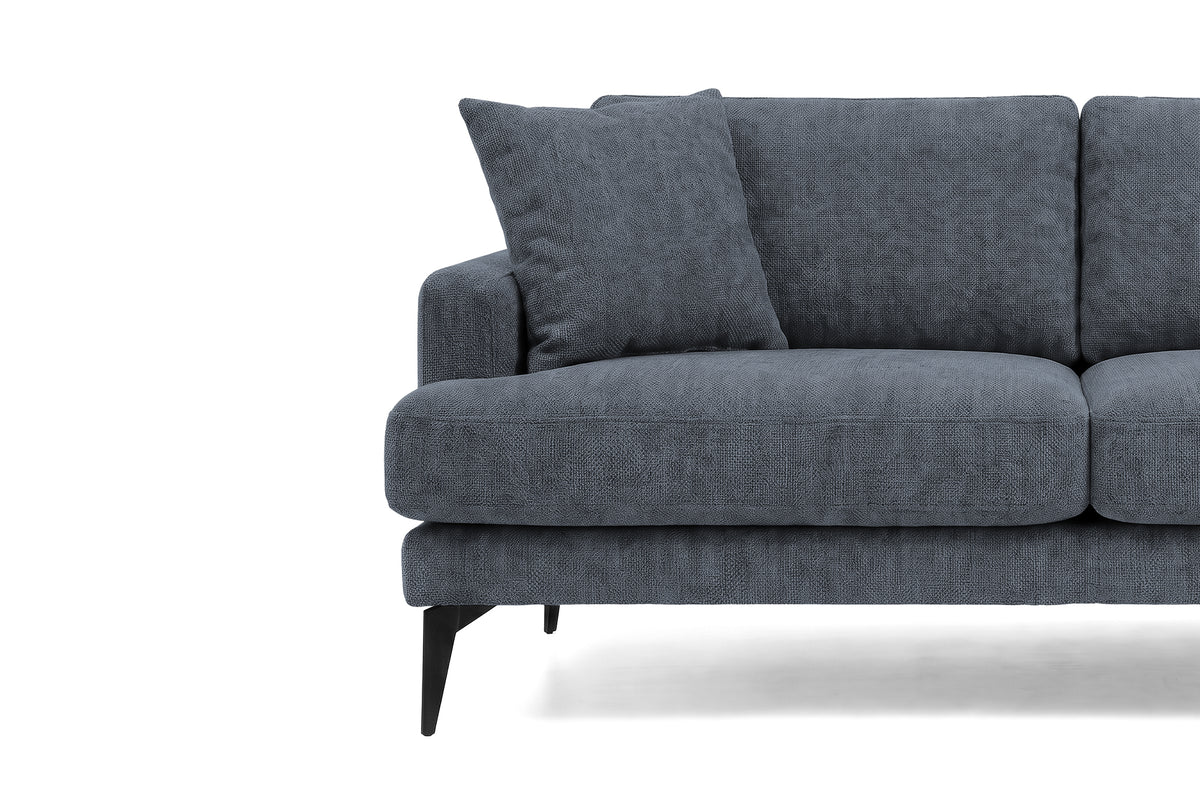 Colțar Fix AZURRO, cu ladă de depozitare, 280x90/180x85 cm - Prestigehome.ro - Colțar - Prestige #color_Albastru-Mystery