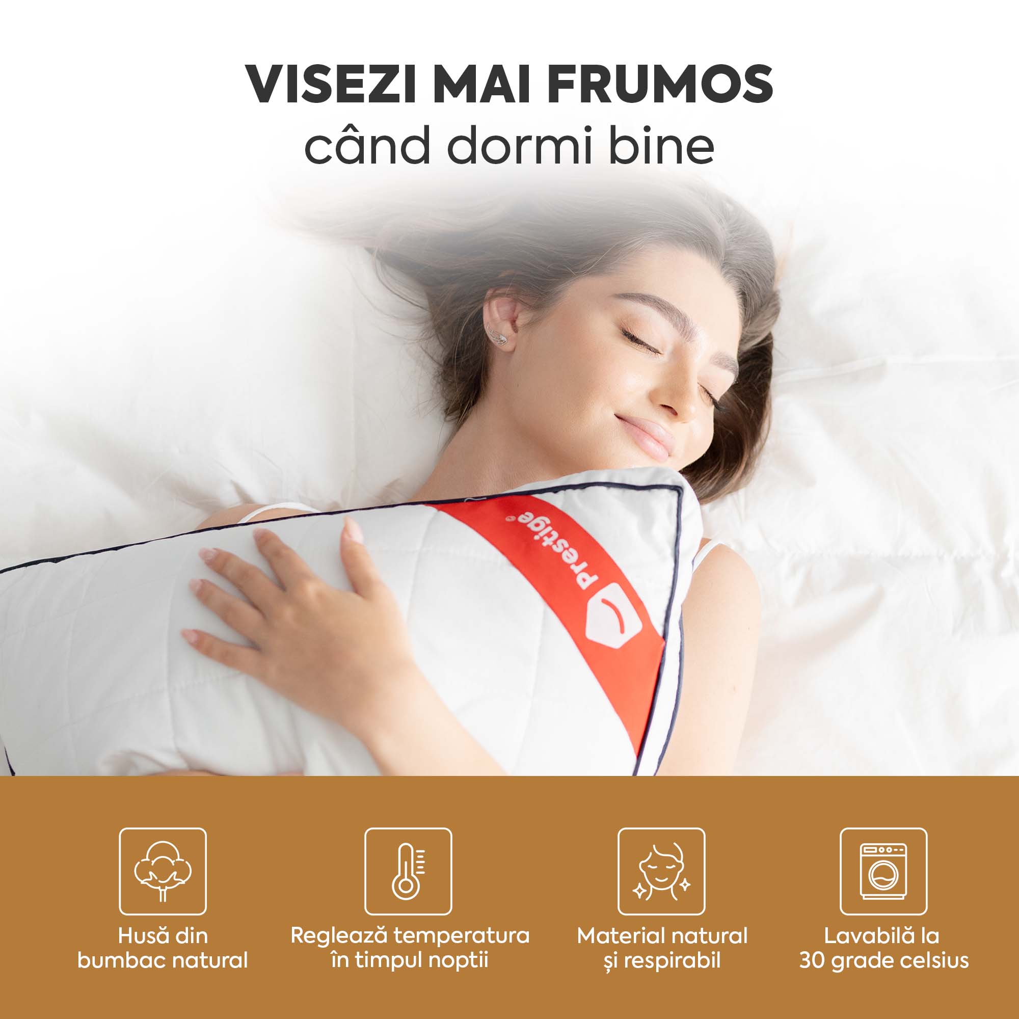 Set 10 x Perne Cotton Dream cu microfibră, husă bumbac, 50x70 cm-Seturi Perne-Prestige Home-Prestige Home