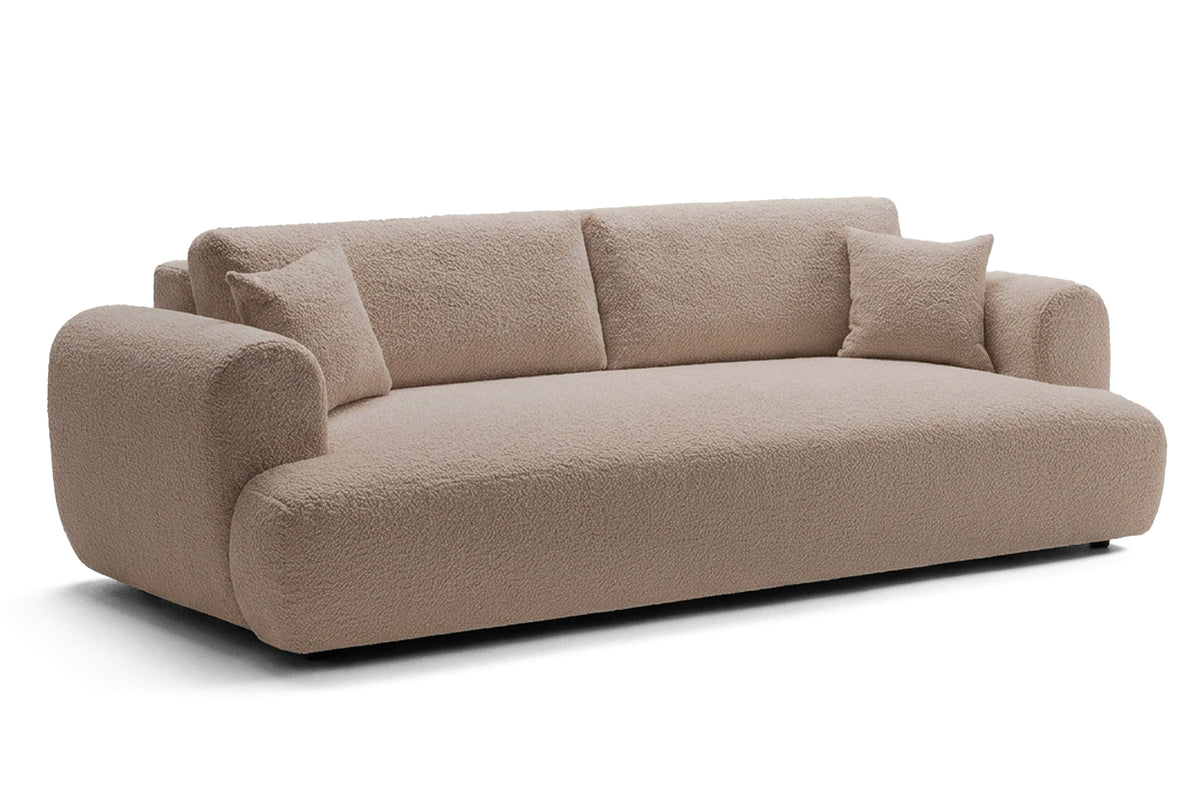 Canapea Extensibilă 3 locuri NOA, cu ladă depozitare, 244x108x80 cm, #color_Bej-Anthology