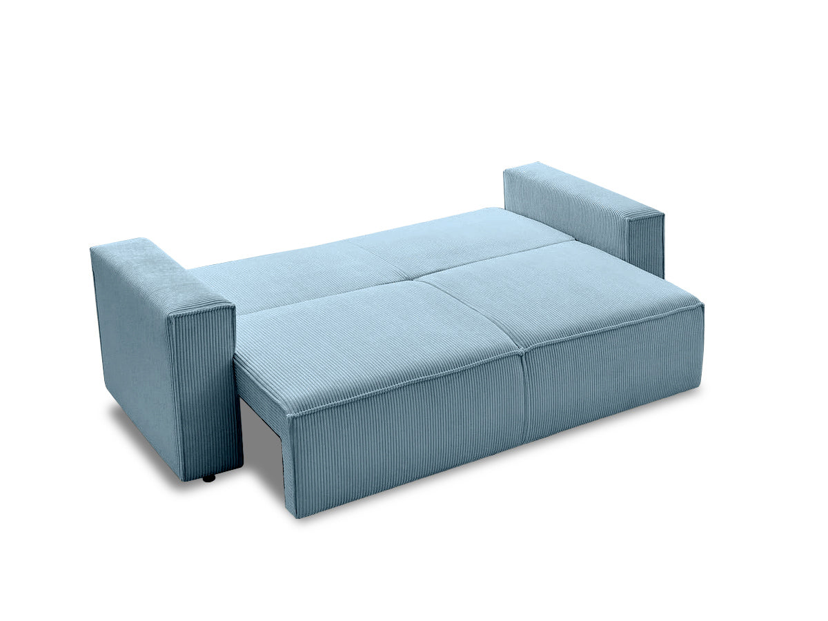 Canapea Extensibila 3 locuri Cloud, cu lada de depozitare, 240x87x85 cm - Prestigehome.ro - Canapea - Prestige - #Color_Albastru-Deschis-Fjord