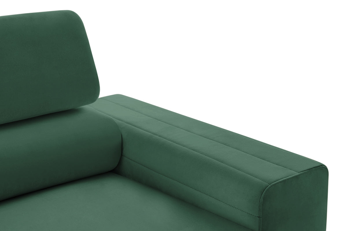 Fotoliu TIME NEW, tetieră reglabilă, suport lombar, 125x97x94 cm, #color_Verde-Padure-Velluto