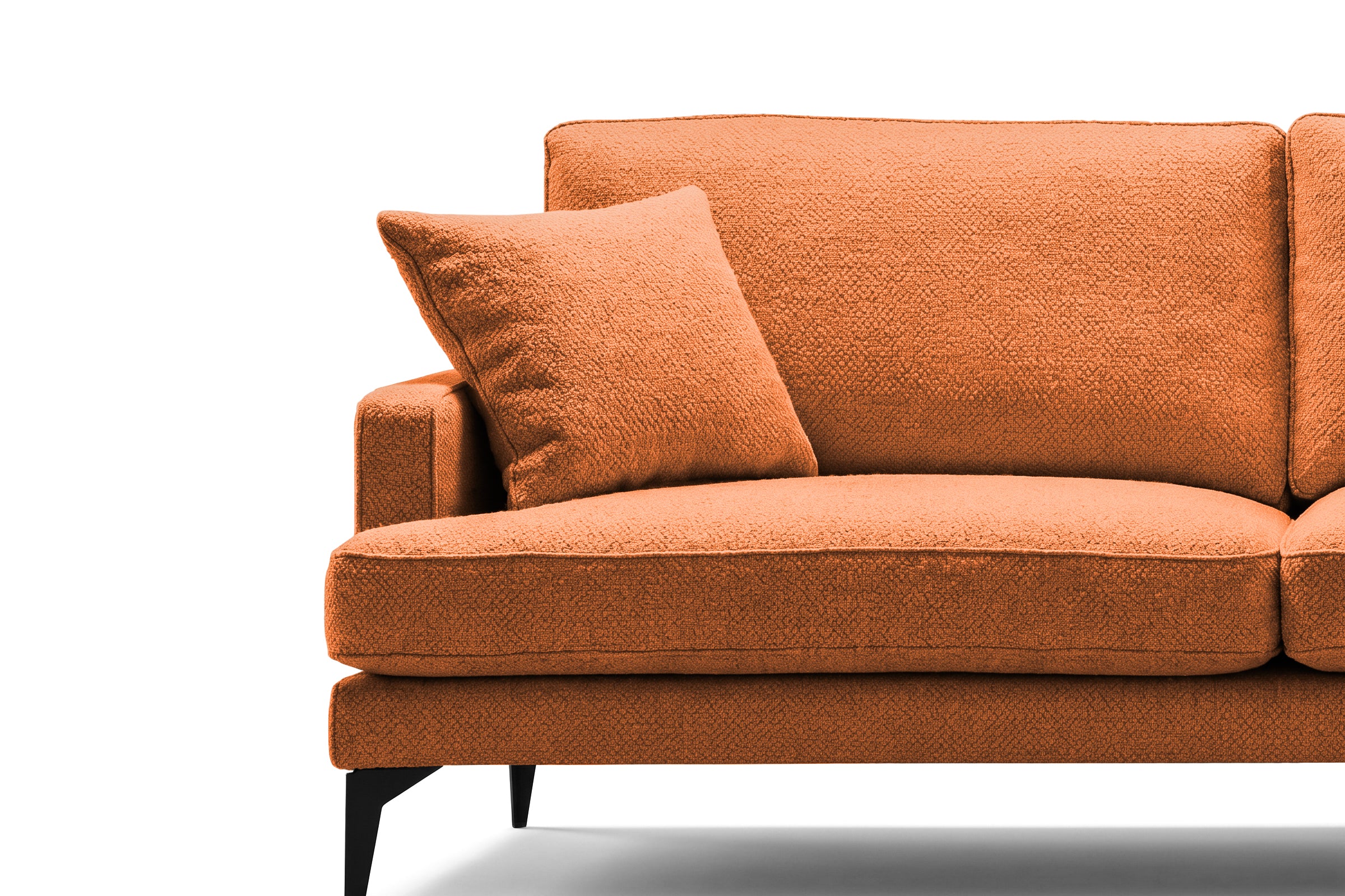 Colțar Fix AZURRO, cu ladă de depozitare, 280x90/180x85 cm - Prestigehome.ro - Colțar - Prestige #color_Portocaliu-Mystery
