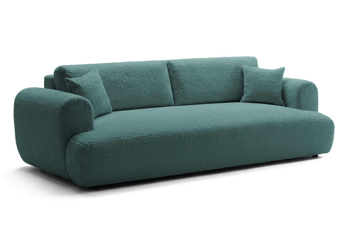 Canapea Extensibilă 3 locuri NOA, cu ladă depozitare, 244x108x80 cm, #color_Albastru-Anthology