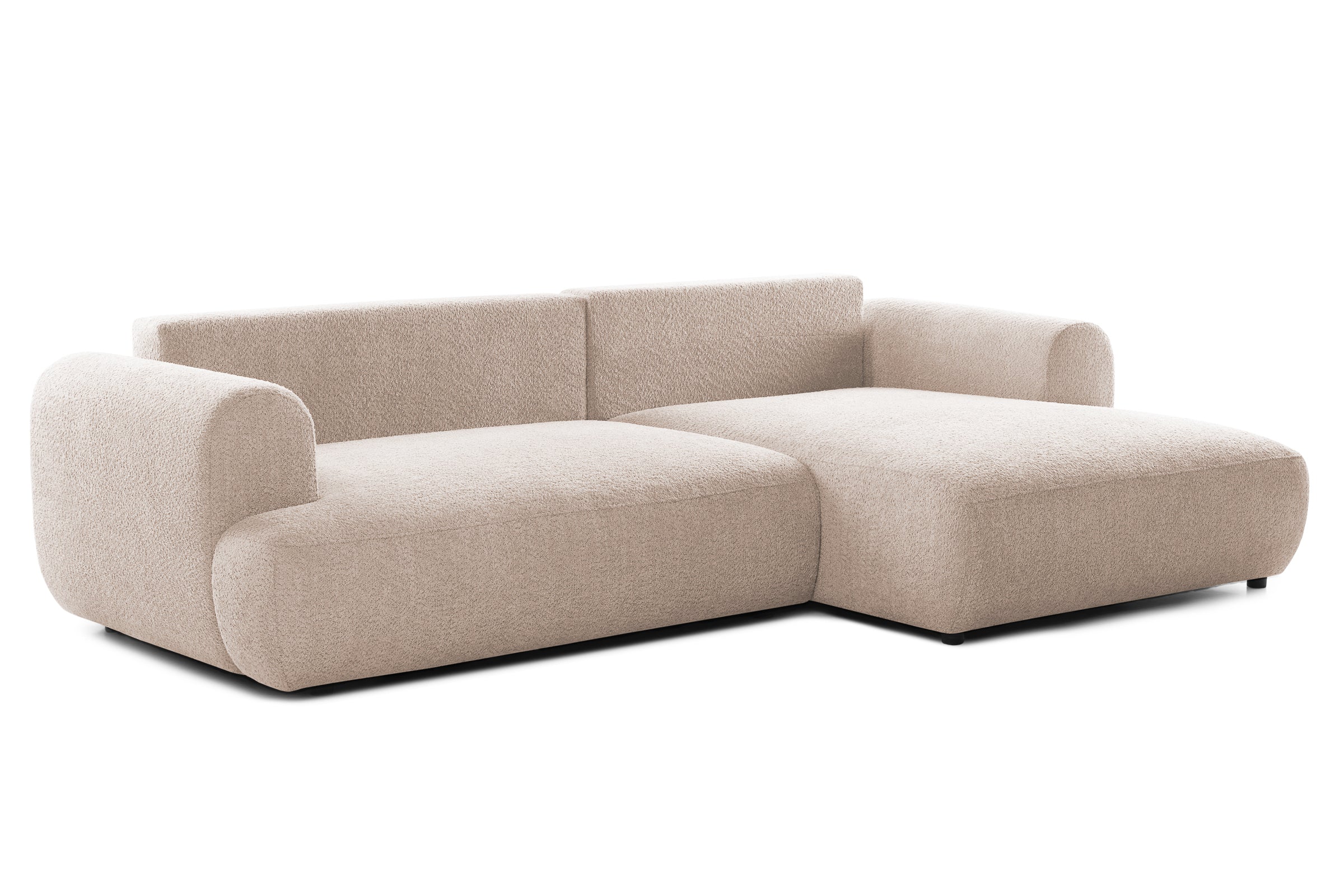 Colțar Extensibil 3 locuri NOA, cu ladă de depozitare, 270x155x80 cm, #color_Bej-Anthology