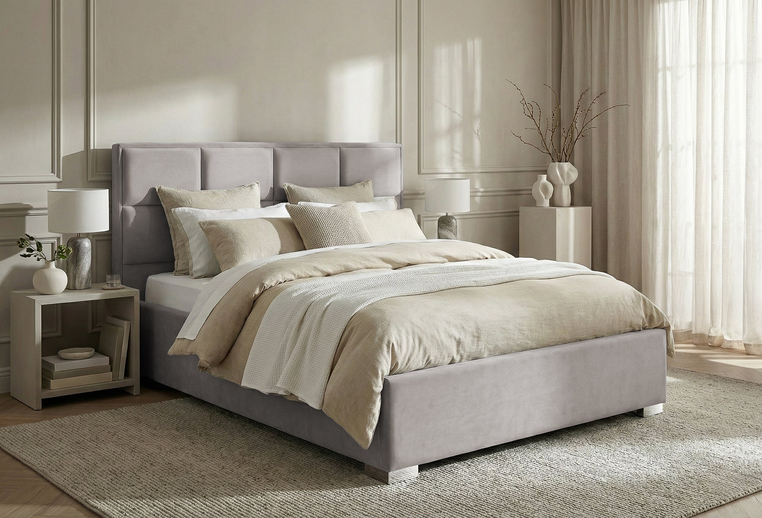 Pat Tapitat Melbourne, cu Lada Rabatabil, Prestigehome.ro, Prestige, #color_swing-bej