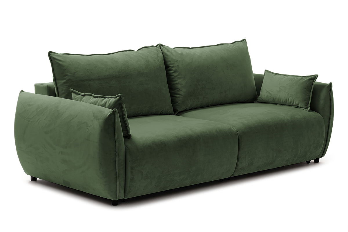 Canapea Extensibilă 3 locuri OSAKA, cu ladă depozitare, 238x110x90 cm #color_Verde-Havana
