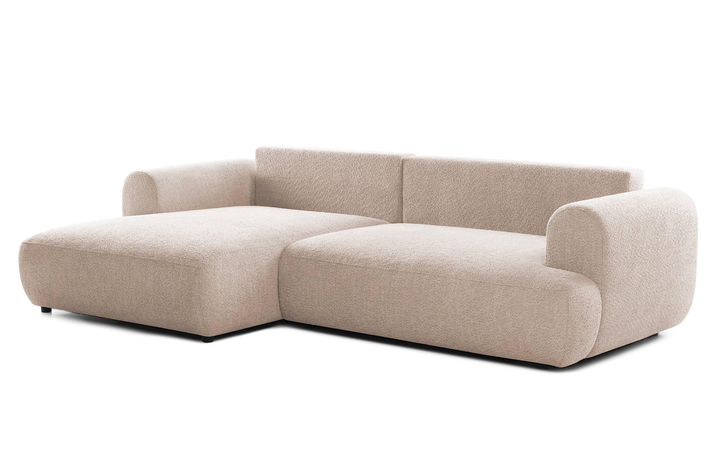 Colțar Extensibil 3 locuri NOA, cu ladă de depozitare, 270x155x80 cm, #color_Bej-Anthology