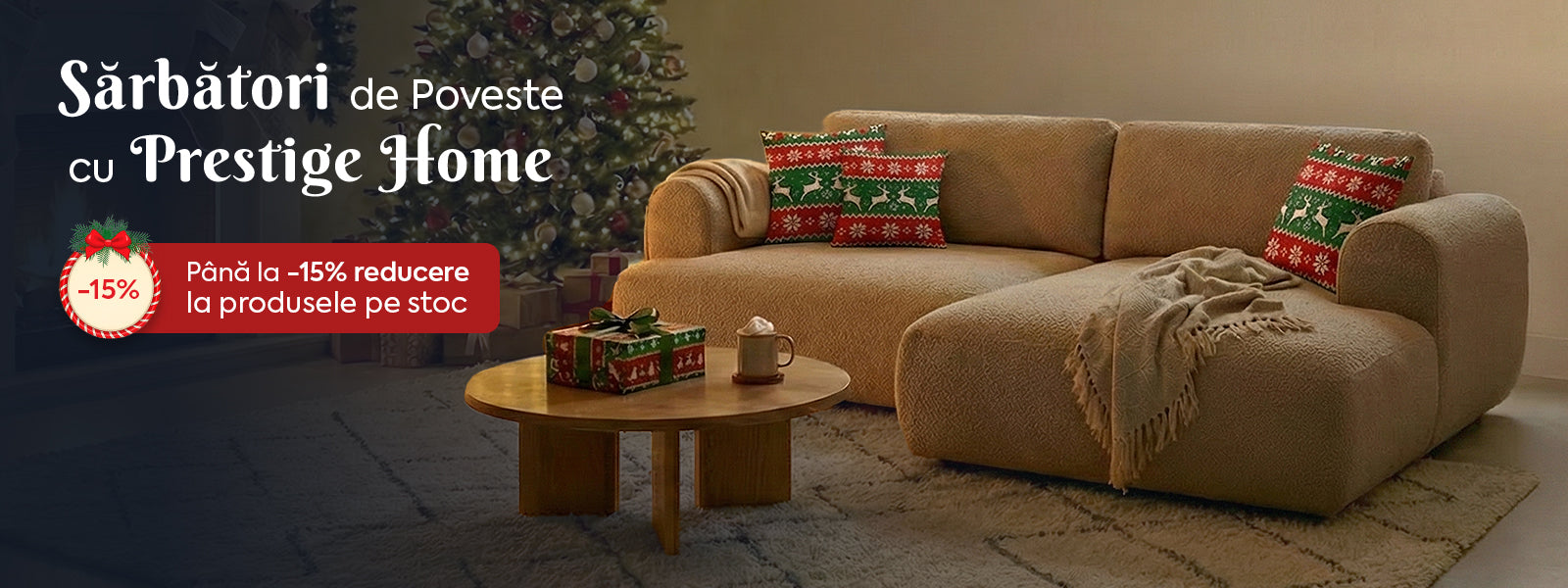 Sărbători de poveste - Reduceri de -15% și livrare rapidă până de Crăciun!