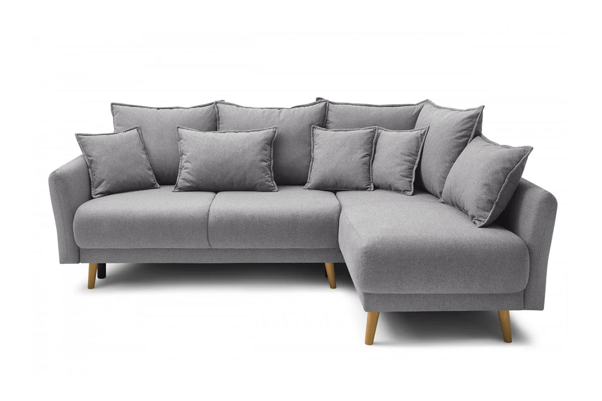 Colțar Extensibil JULIET, cu ladă de depozitare, variante stânga/dreapta, 240x166x95 cm - Prestigehome.ro - Canapea - Prestige #color_Gri-Deschis-Como