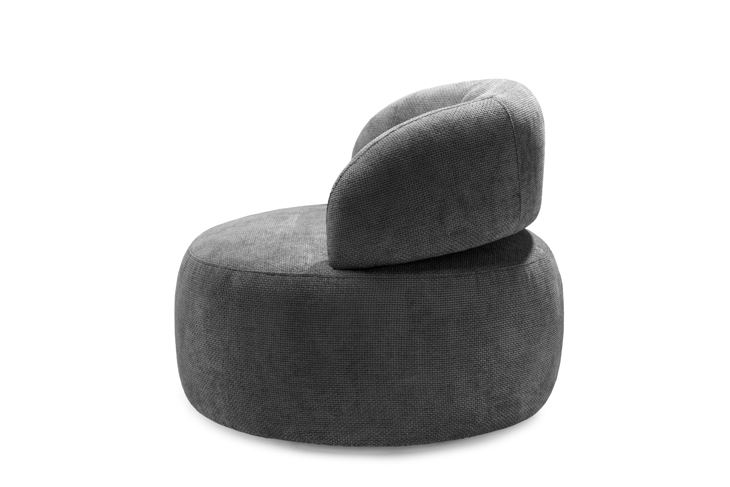 Fotoliu Moon, tetieră reglabilă, suport lombar, #color_Antracit-Eden