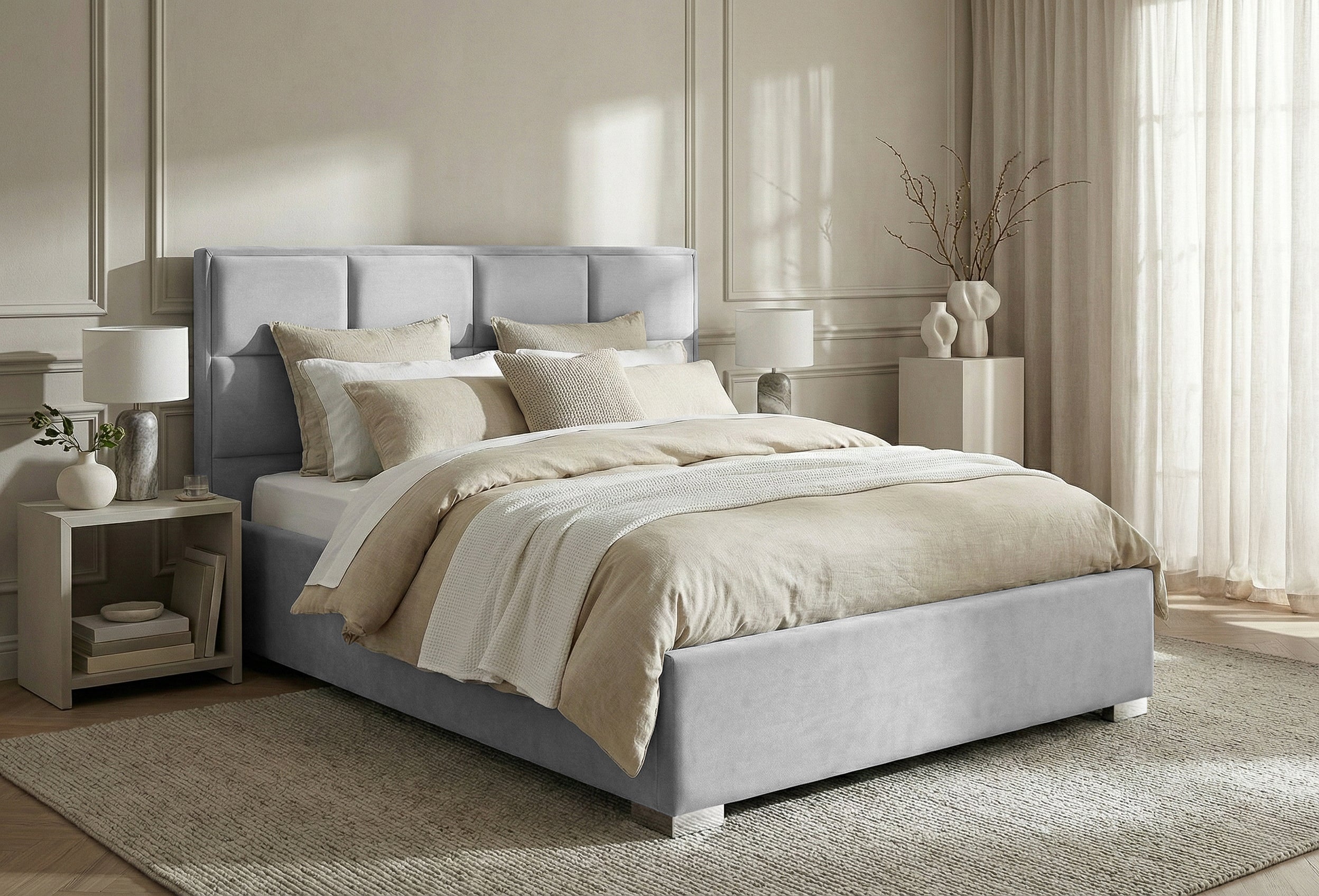 Pat Tapitat Melbourne, cu Lada Rabatabil, Prestigehome.ro, Prestige, #color_swing-gri