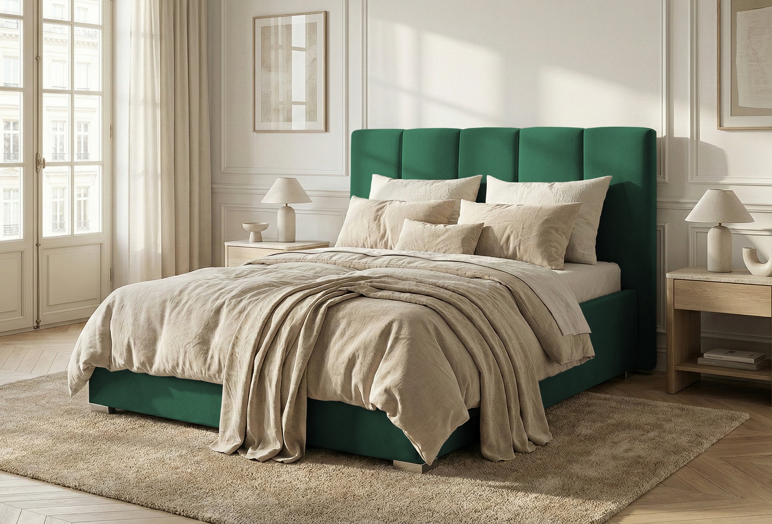 Pat Tapitat Luna, cu Lada Rabatabil, Prestigehome.ro, Prestige, #color_swing-verde