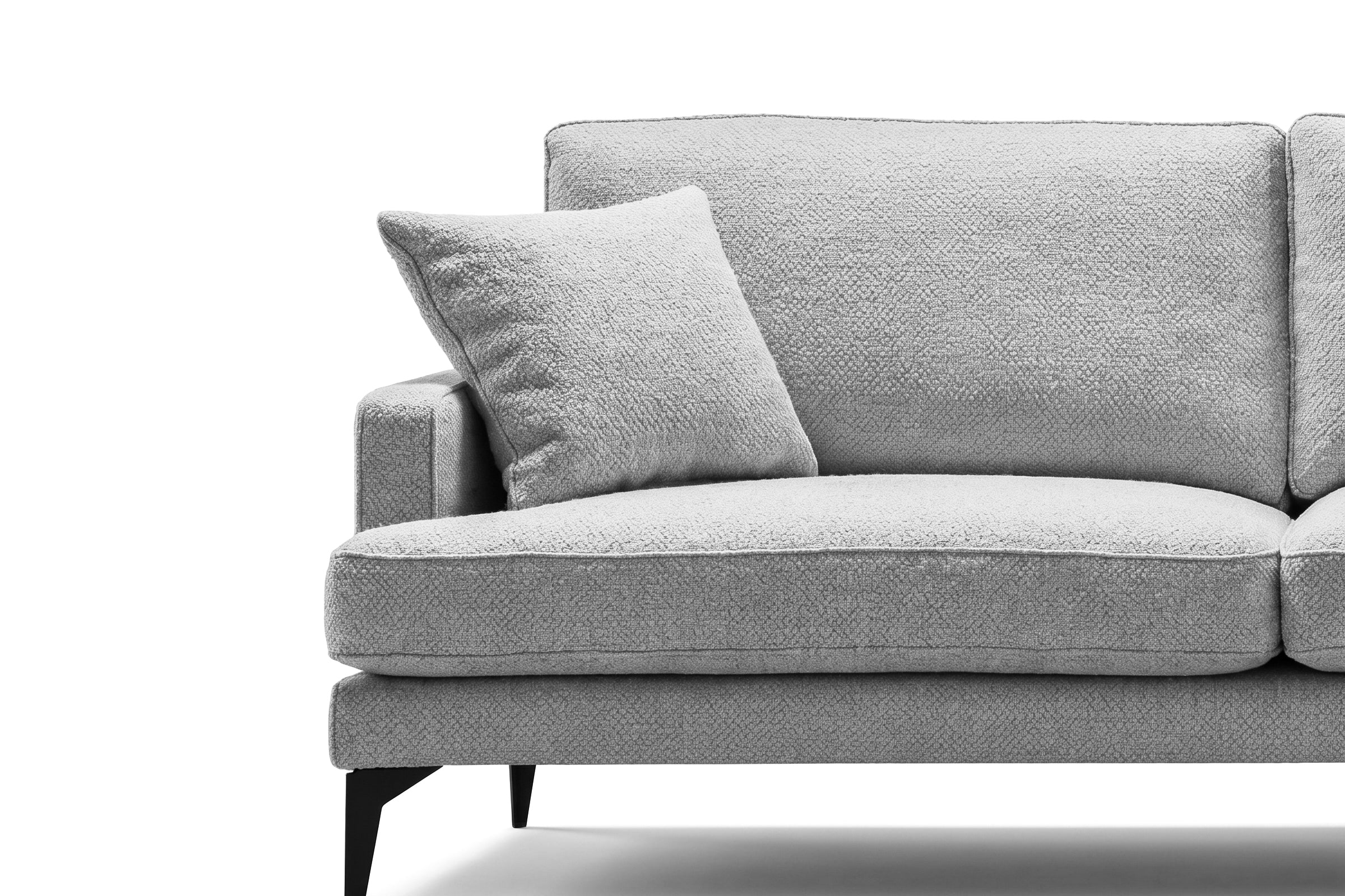 Colțar Fix AZURRO, cu ladă de depozitare, 280x90/180x85 cm - Prestigehome.ro - Colțar - Prestige #color_Gri-Argintiu-Mystery